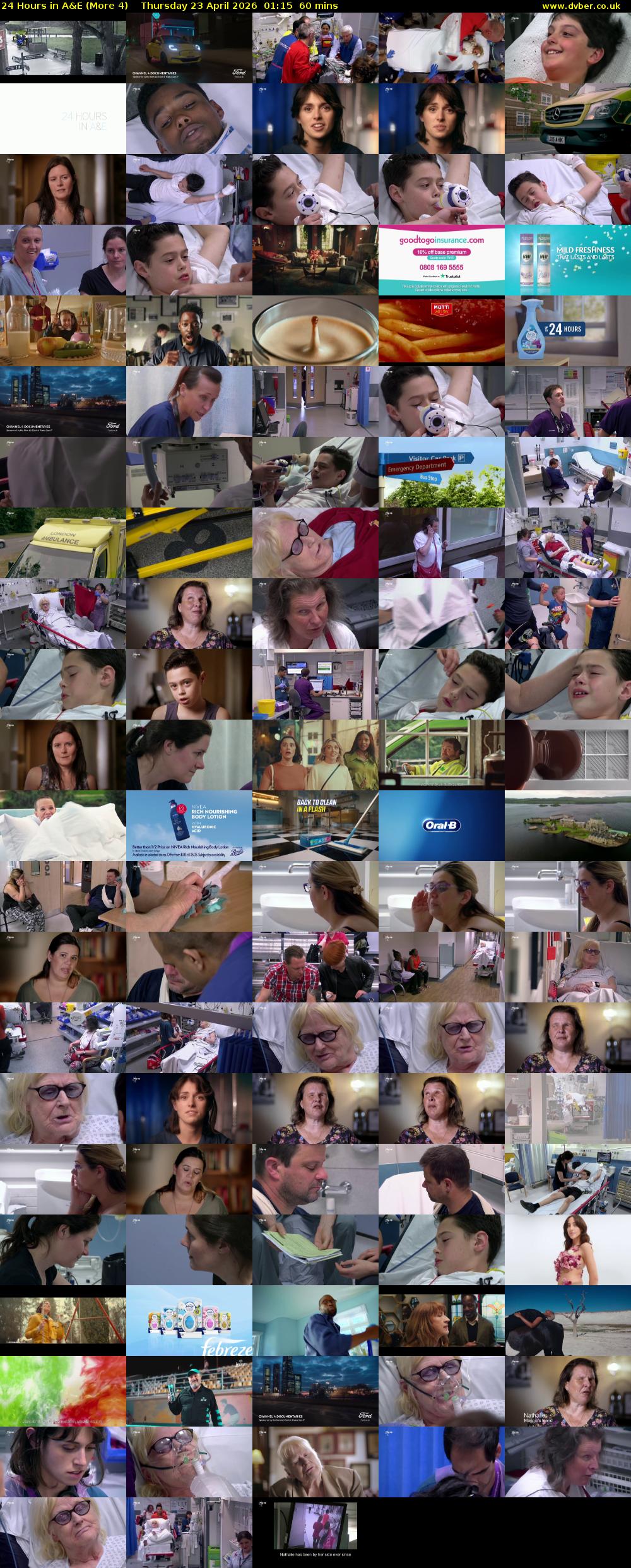24 Hours in A&E (More 4) Thursday 23 April 2026 01:15 - 02:15