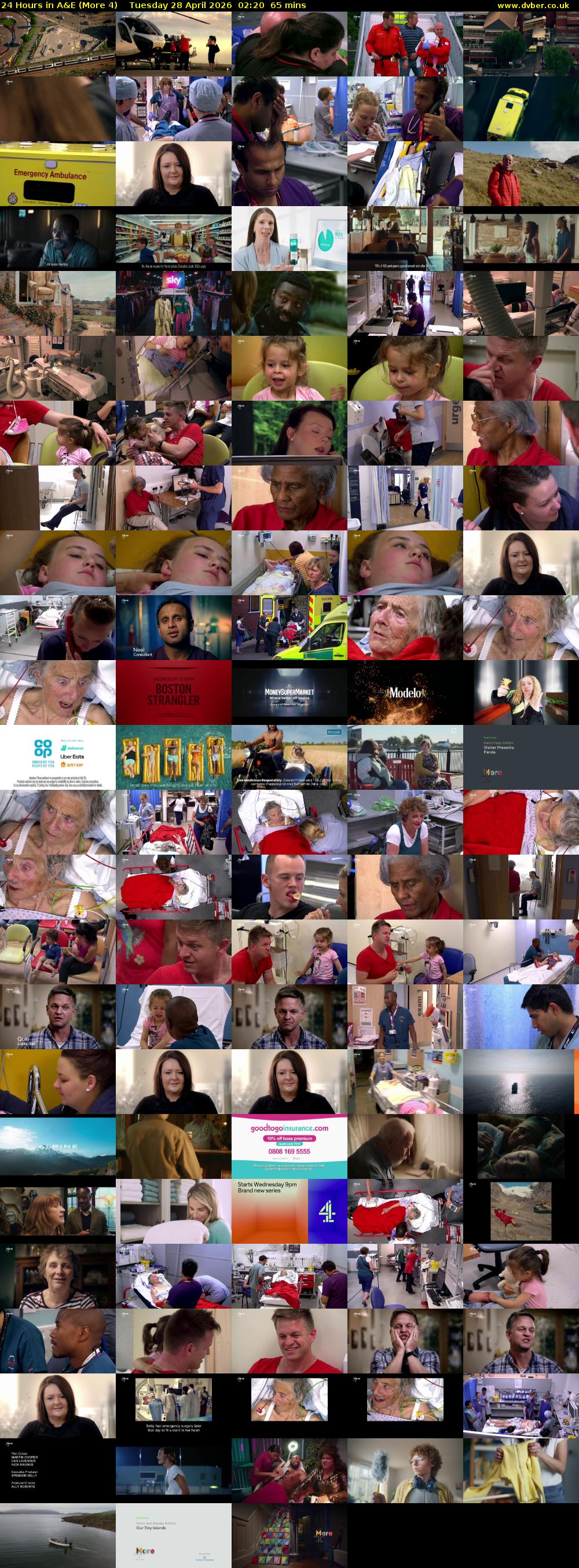 24 Hours in A&E (More 4) Tuesday 28 April 2026 02:20 - 03:25