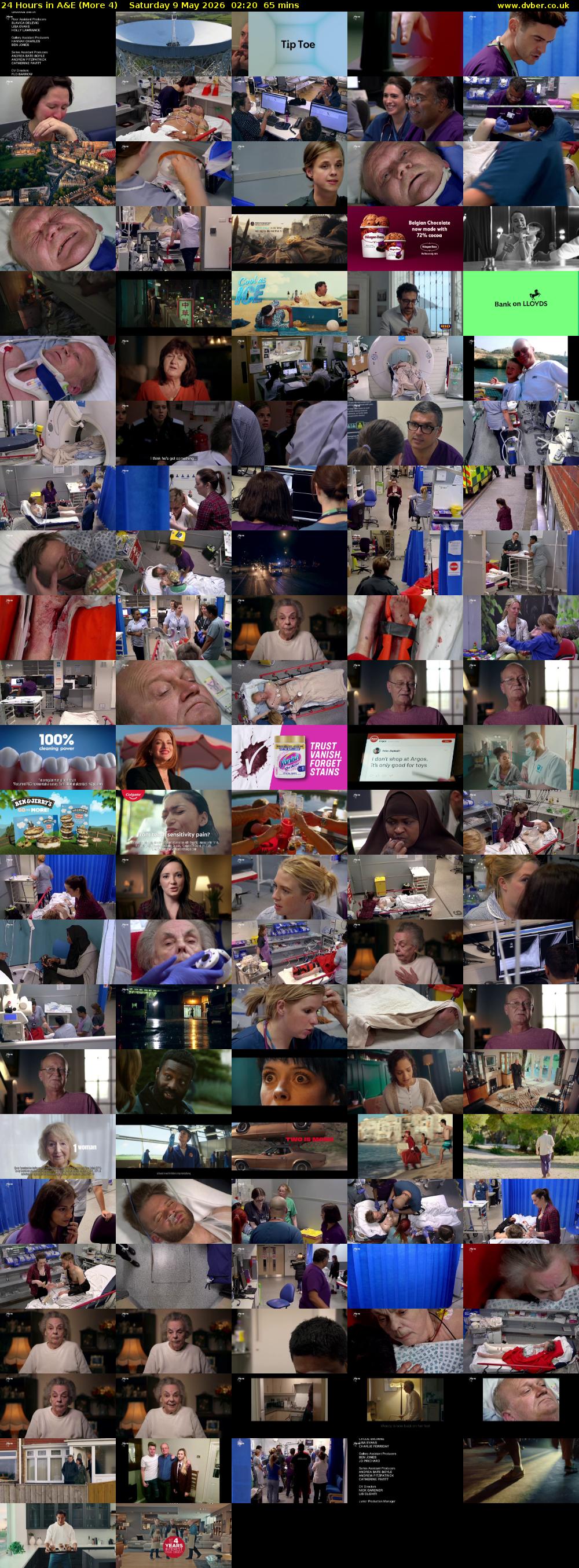 24 Hours in A&E (More 4) Saturday 9 May 2026 02:20 - 03:25