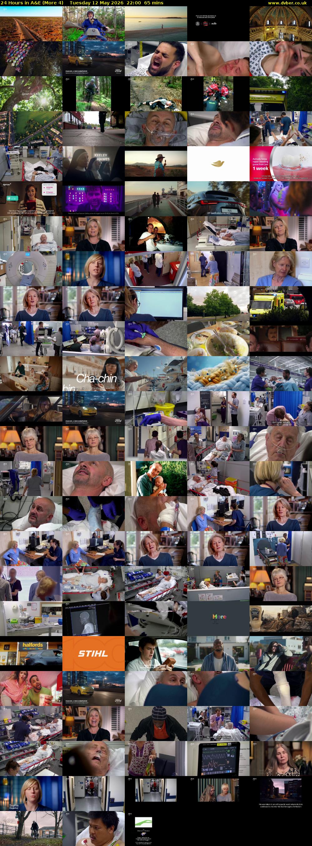 24 Hours in A&E (More 4) Tuesday 12 May 2026 22:00 - 23:05