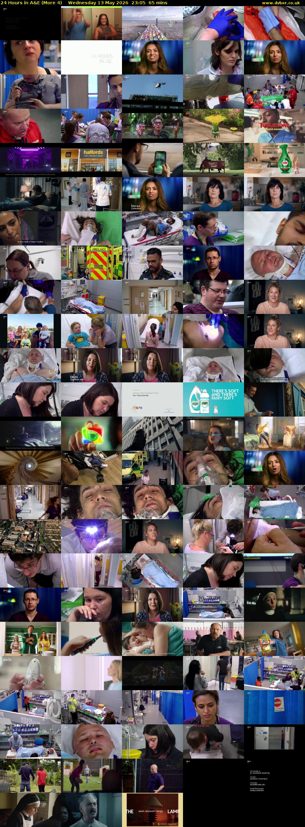 24 Hours in A&E (More 4) Wednesday 13 May 2026 23:05 - 00:10