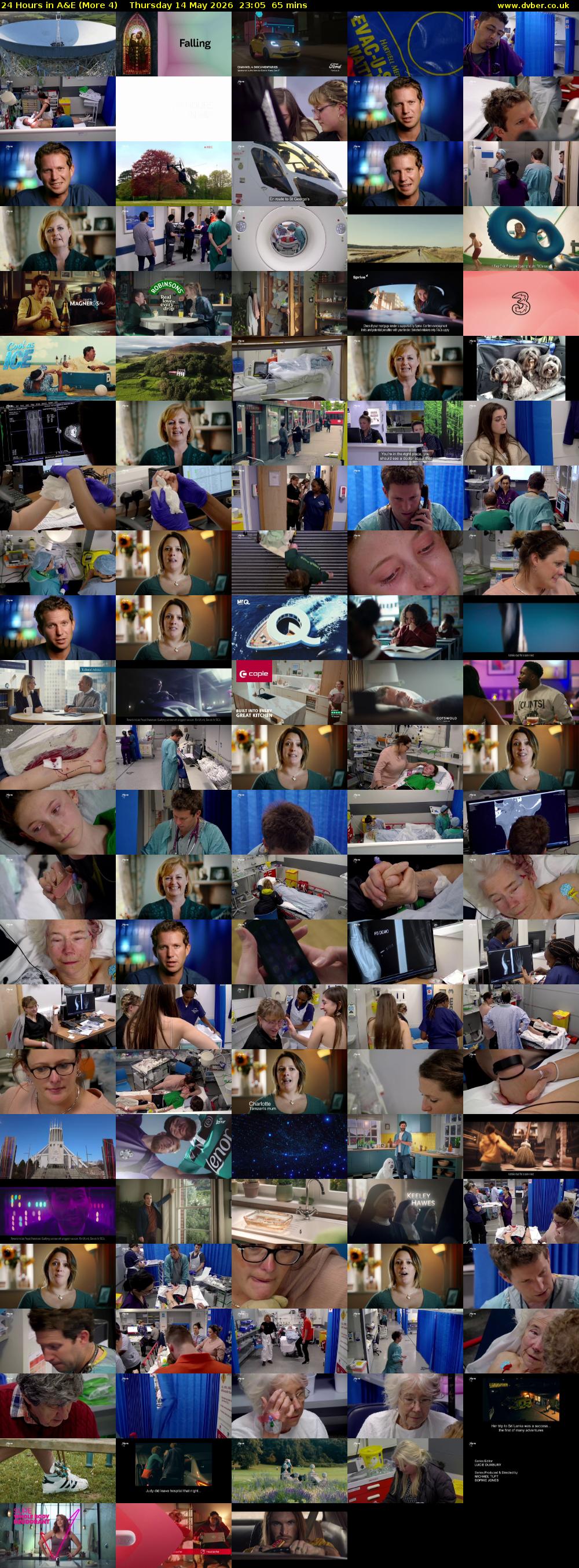 24 Hours in A&E (More 4) Thursday 14 May 2026 23:05 - 00:10