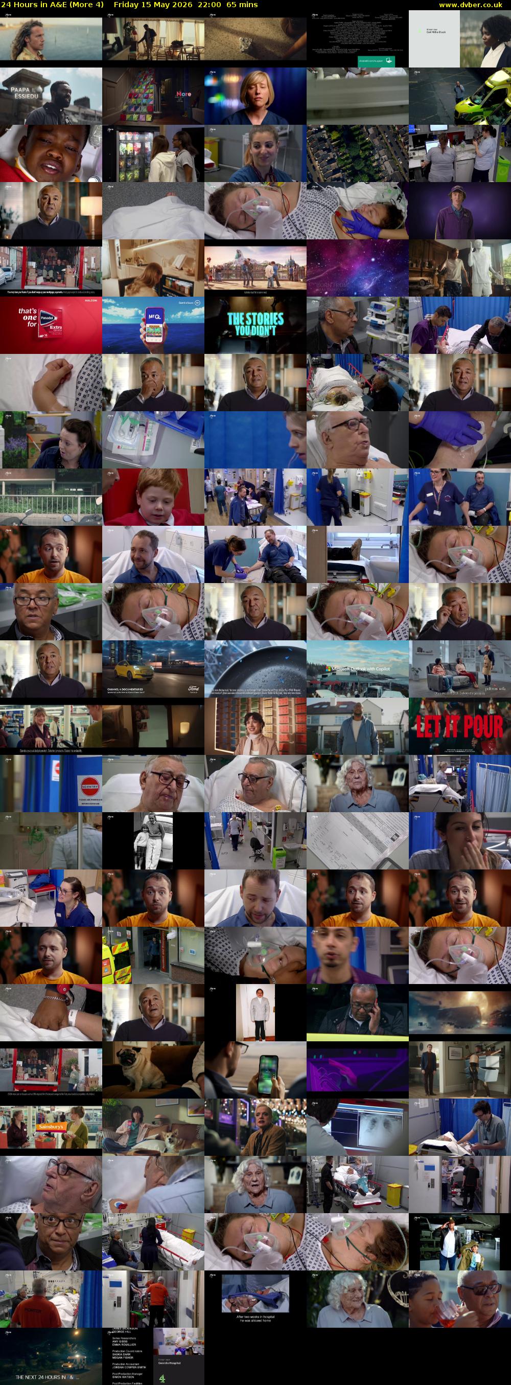 24 Hours in A&E (More 4) Friday 15 May 2026 22:00 - 23:05
