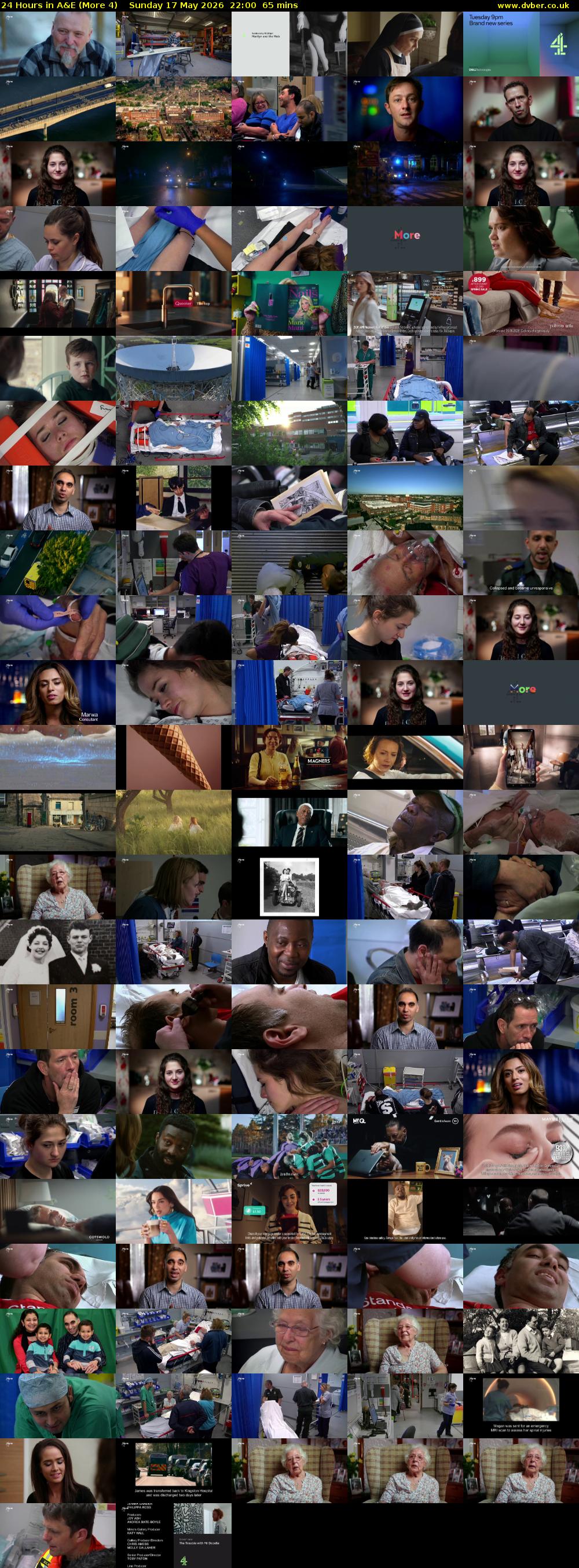 24 Hours in A&E (More 4) Sunday 17 May 2026 22:00 - 23:05