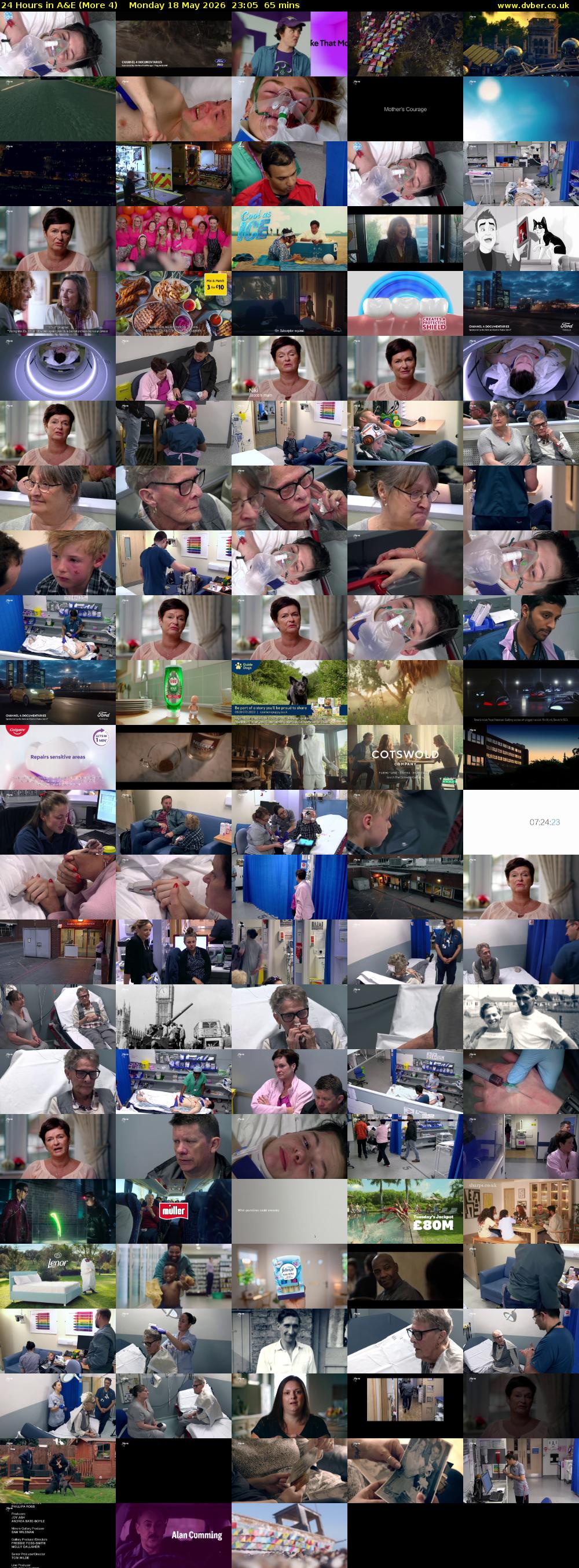 24 Hours in A&E (More 4) Monday 18 May 2026 23:05 - 00:10