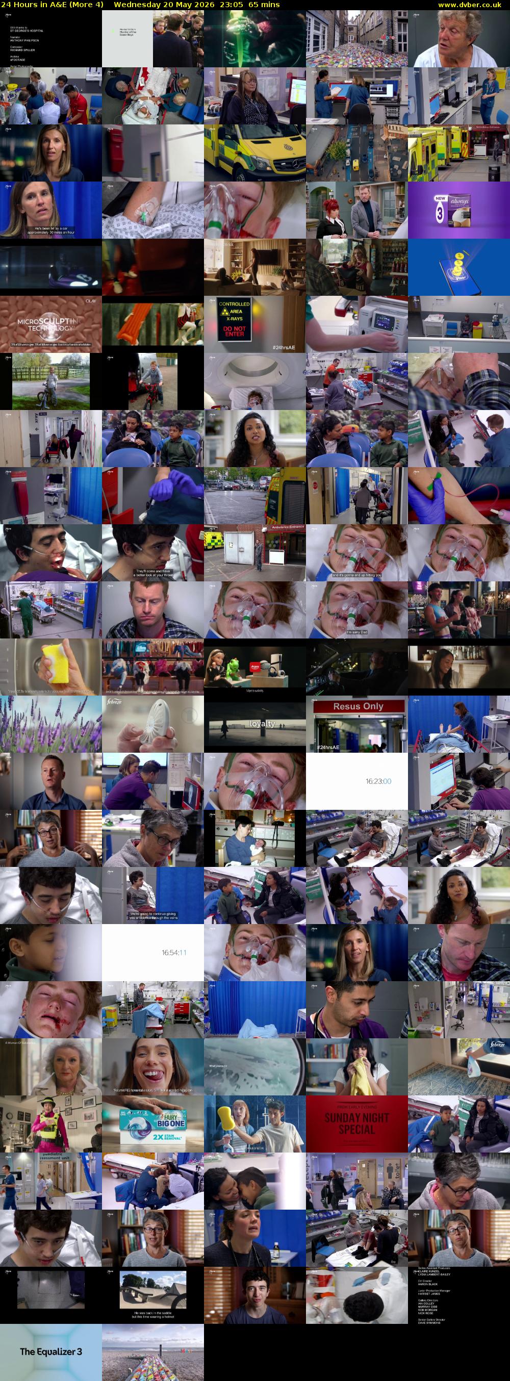 24 Hours in A&E (More 4) Wednesday 20 May 2026 23:05 - 00:10
