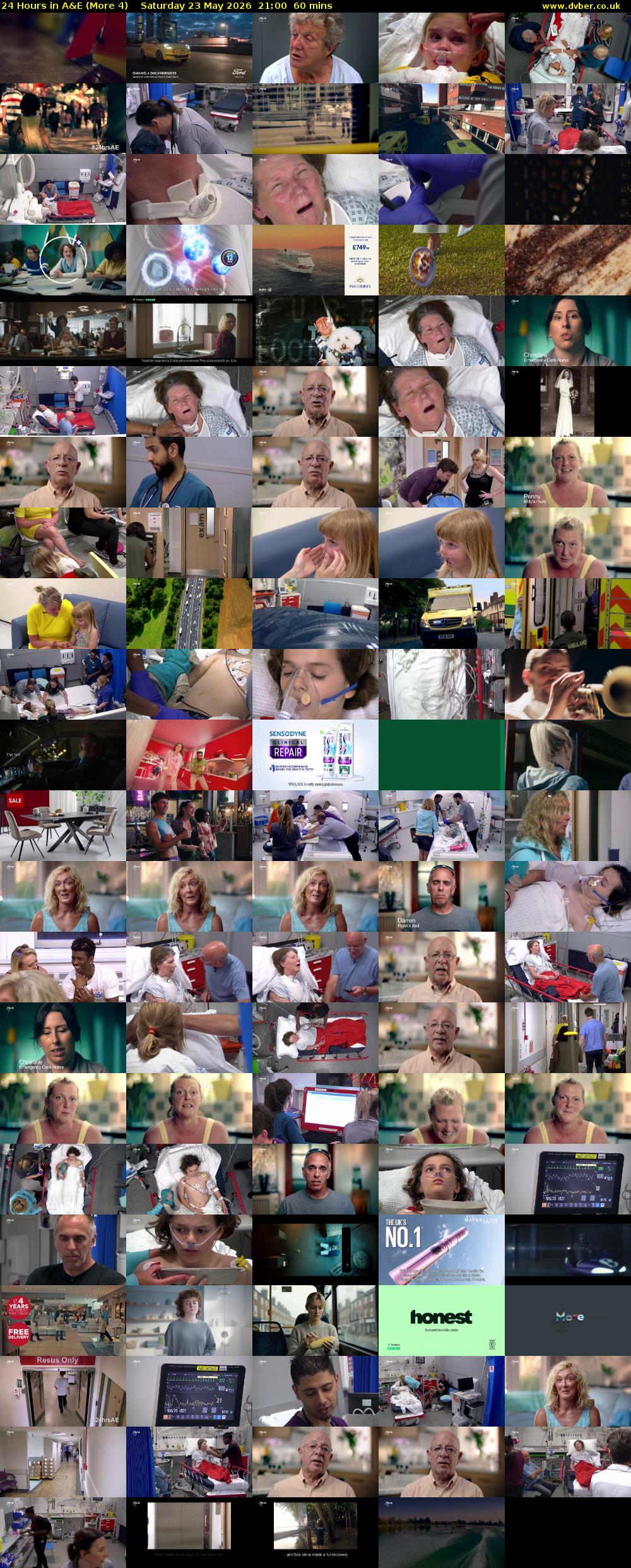 24 Hours in A&E (More 4) Saturday 23 May 2026 21:00 - 22:00