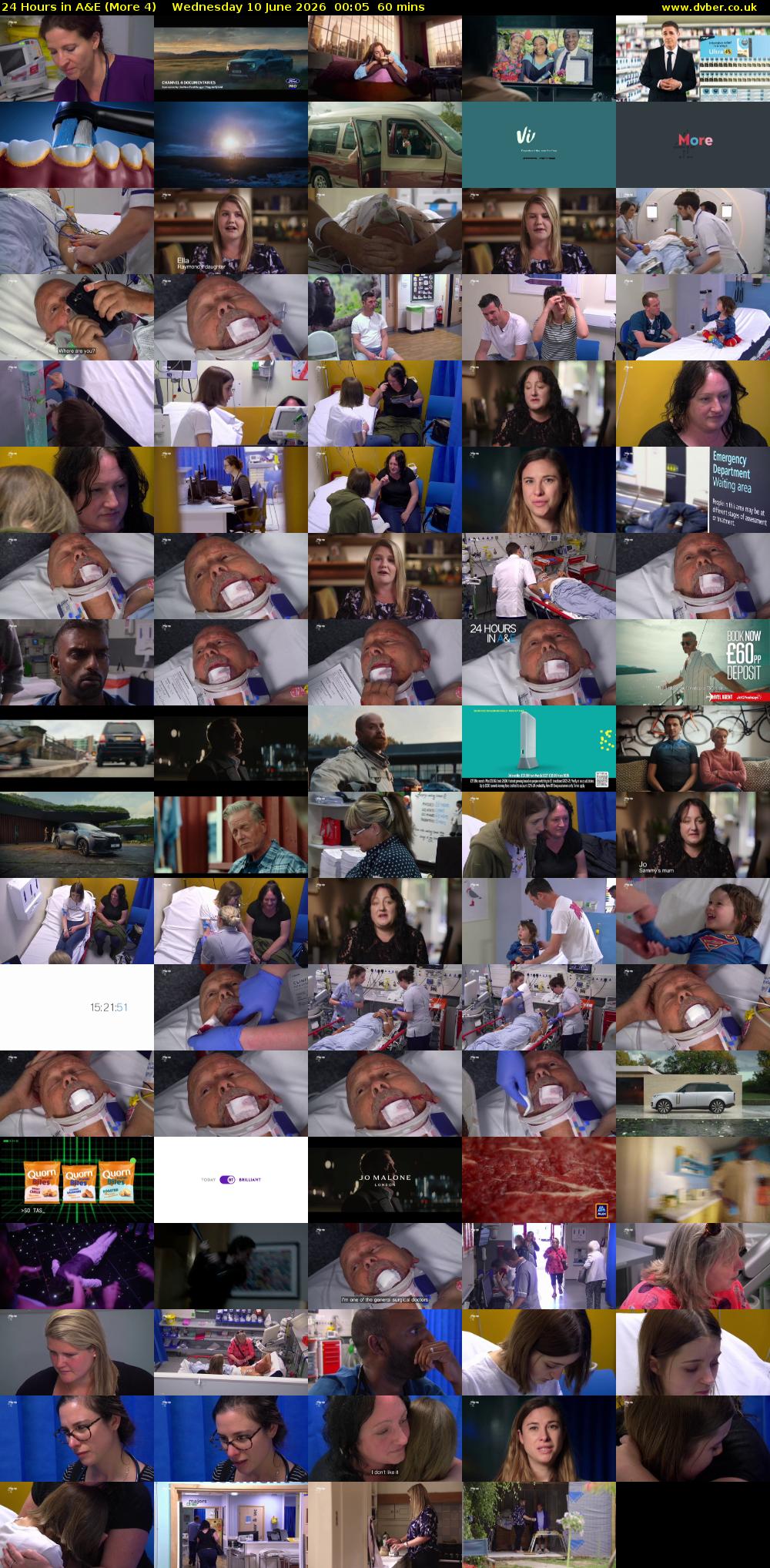 24 Hours in A&E (More 4) Wednesday 10 June 2026 00:05 - 01:05