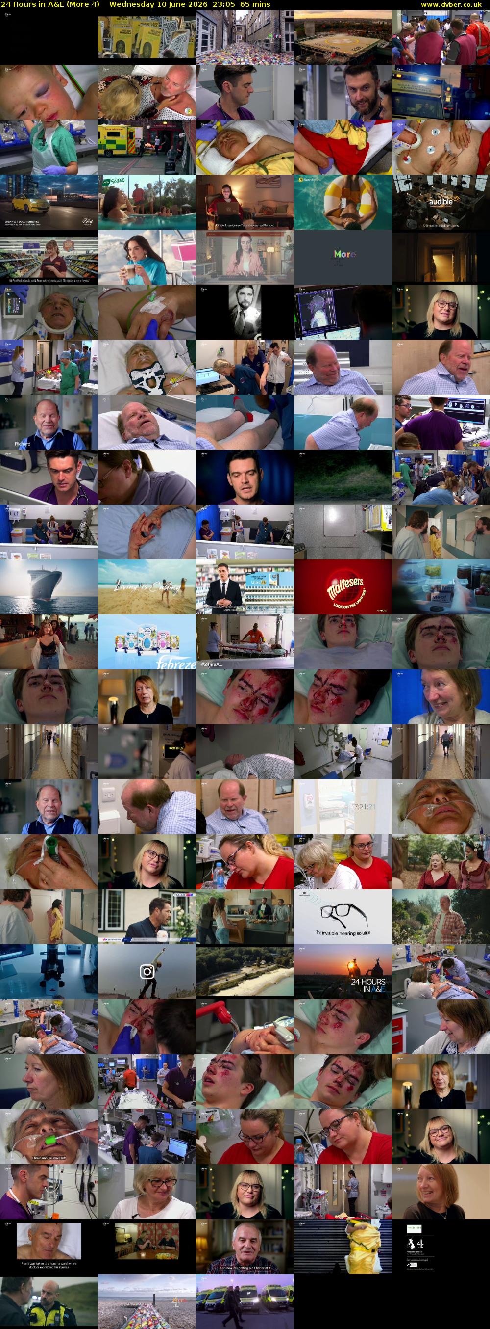 24 Hours in A&E (More 4) Wednesday 10 June 2026 23:05 - 00:10
