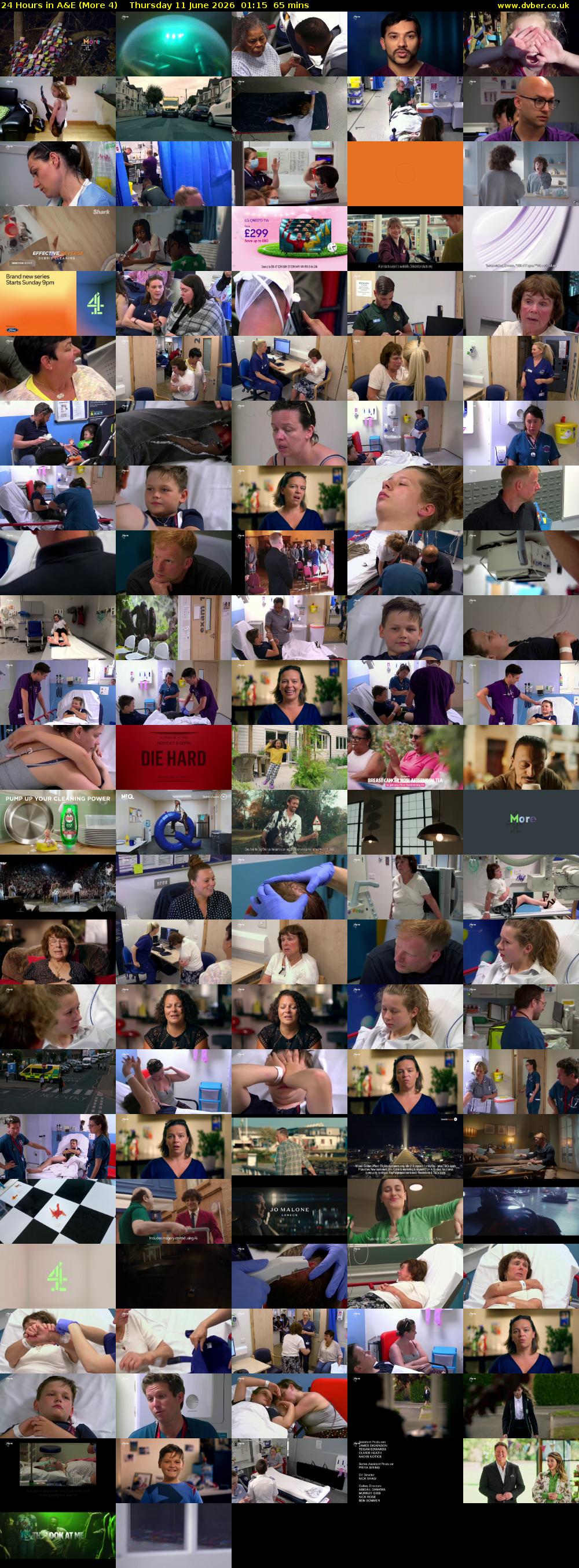 24 Hours in A&E (More 4) Thursday 11 June 2026 01:15 - 02:20