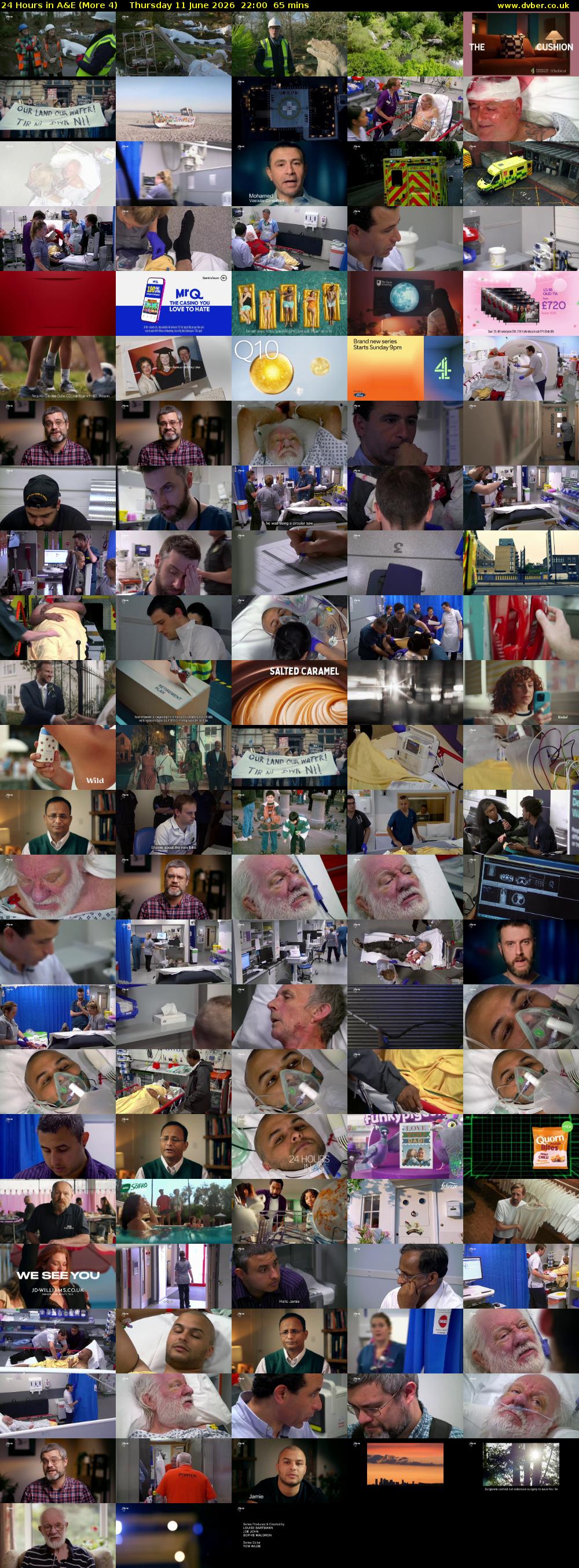 24 Hours in A&E (More 4) Thursday 11 June 2026 22:00 - 23:05