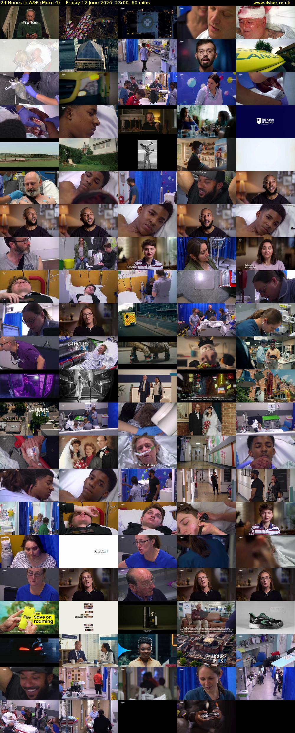 24 Hours in A&E (More 4) Friday 12 June 2026 23:00 - 00:00
