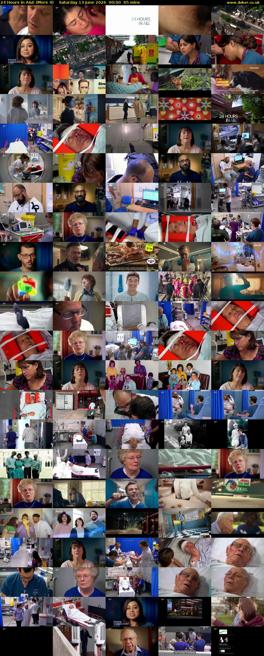 24 Hours in A&E (More 4) Saturday 13 June 2026 00:00 - 01:05