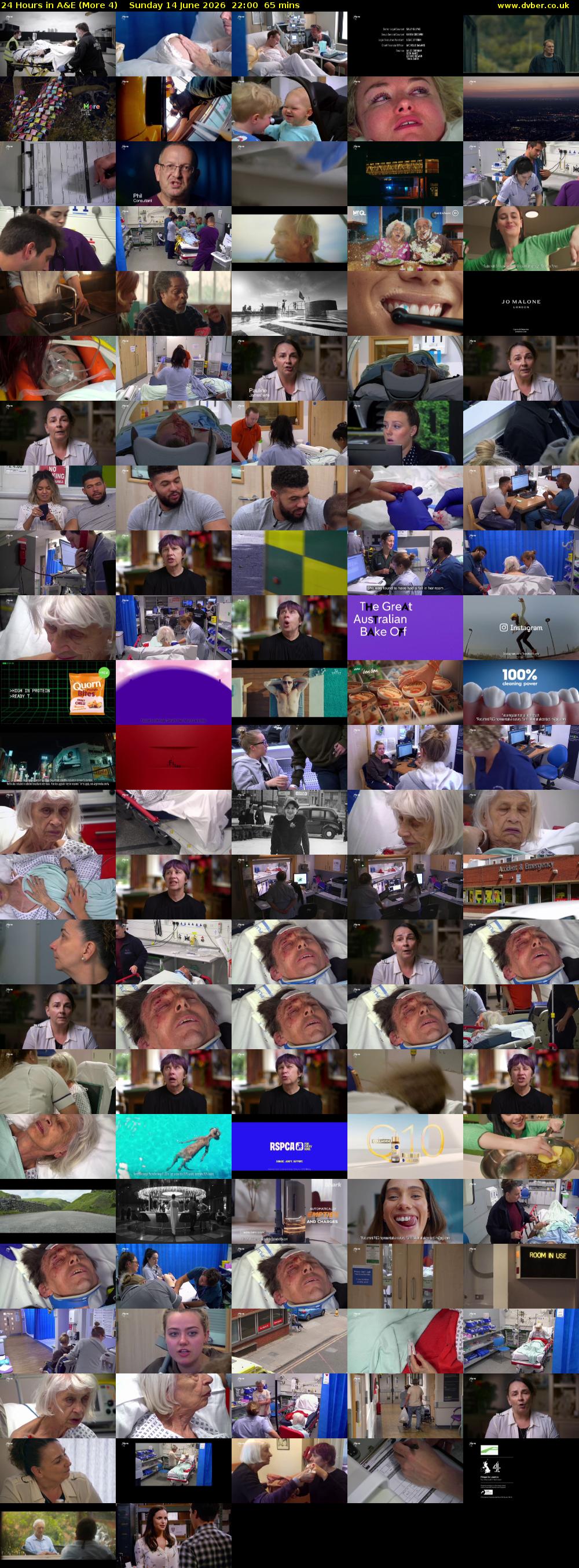 24 Hours in A&E (More 4) Sunday 14 June 2026 22:00 - 23:05