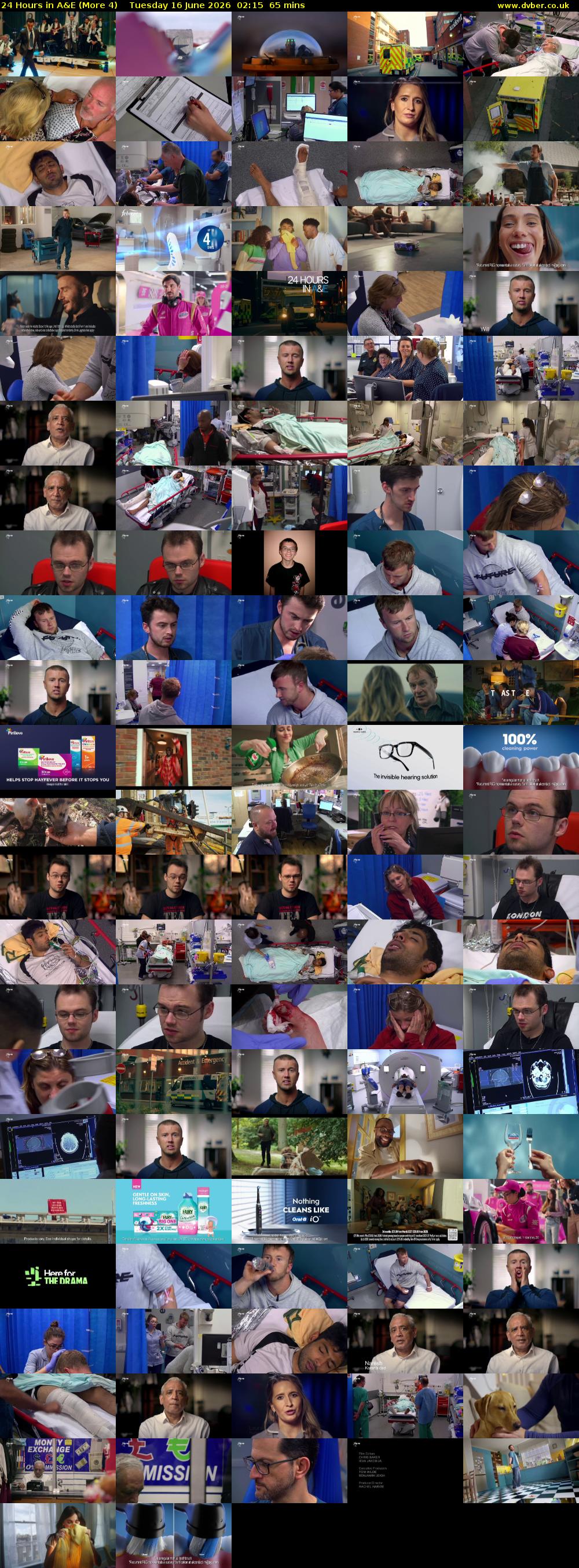 24 Hours in A&E (More 4) Tuesday 16 June 2026 02:15 - 03:20
