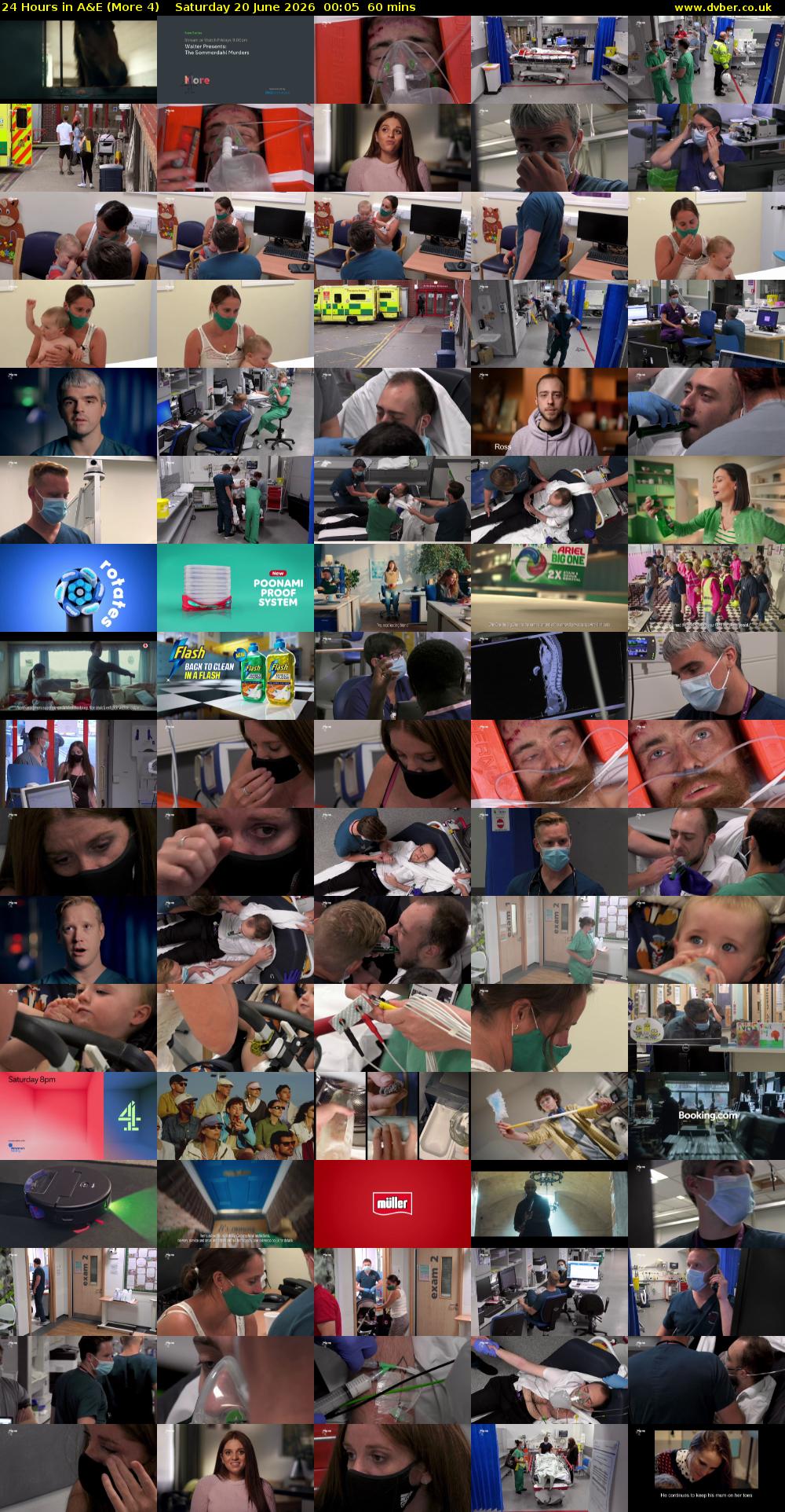 24 Hours in A&E (More 4) Saturday 20 June 2026 00:05 - 01:05