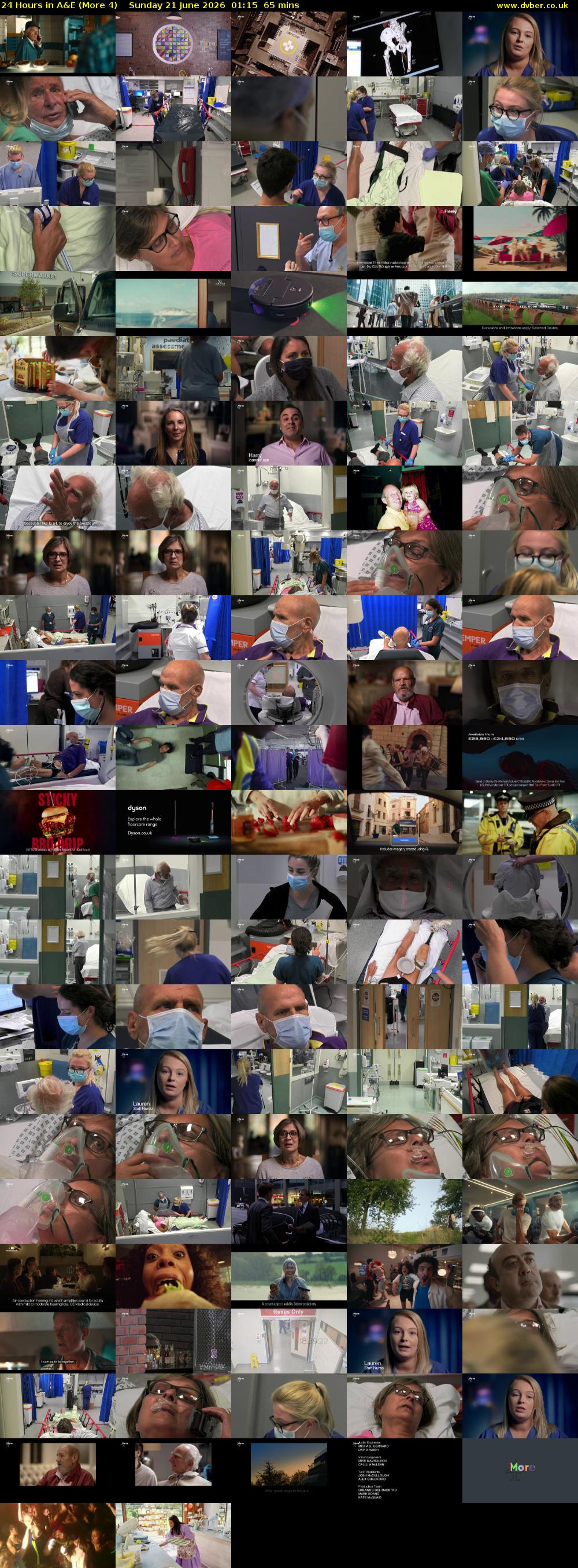 24 Hours in A&E (More 4) Sunday 21 June 2026 01:15 - 02:20