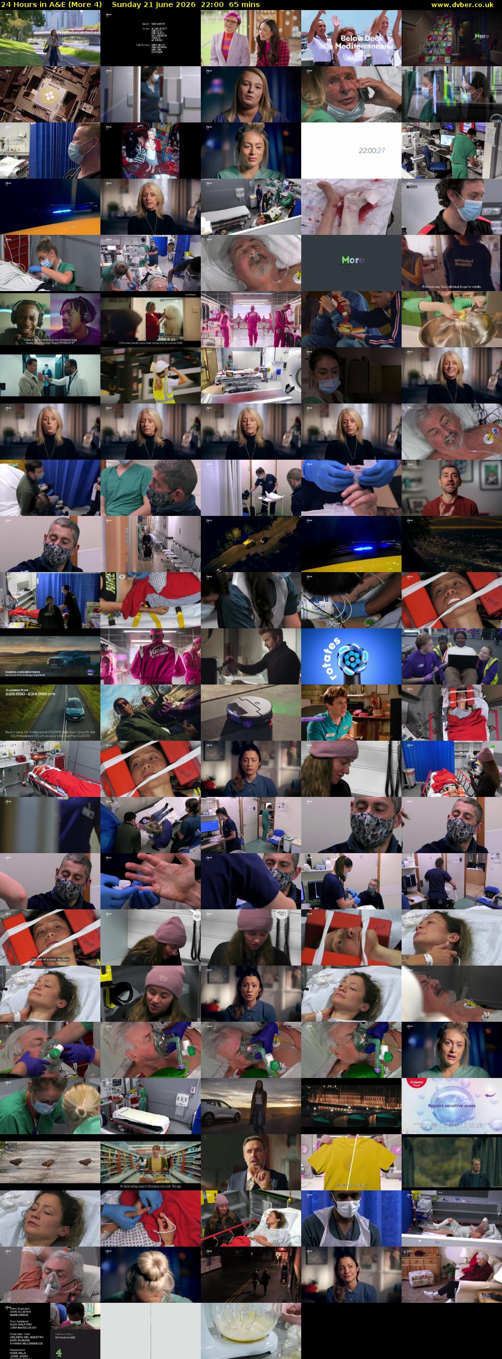 24 Hours in A&E (More 4) Sunday 21 June 2026 22:00 - 23:05