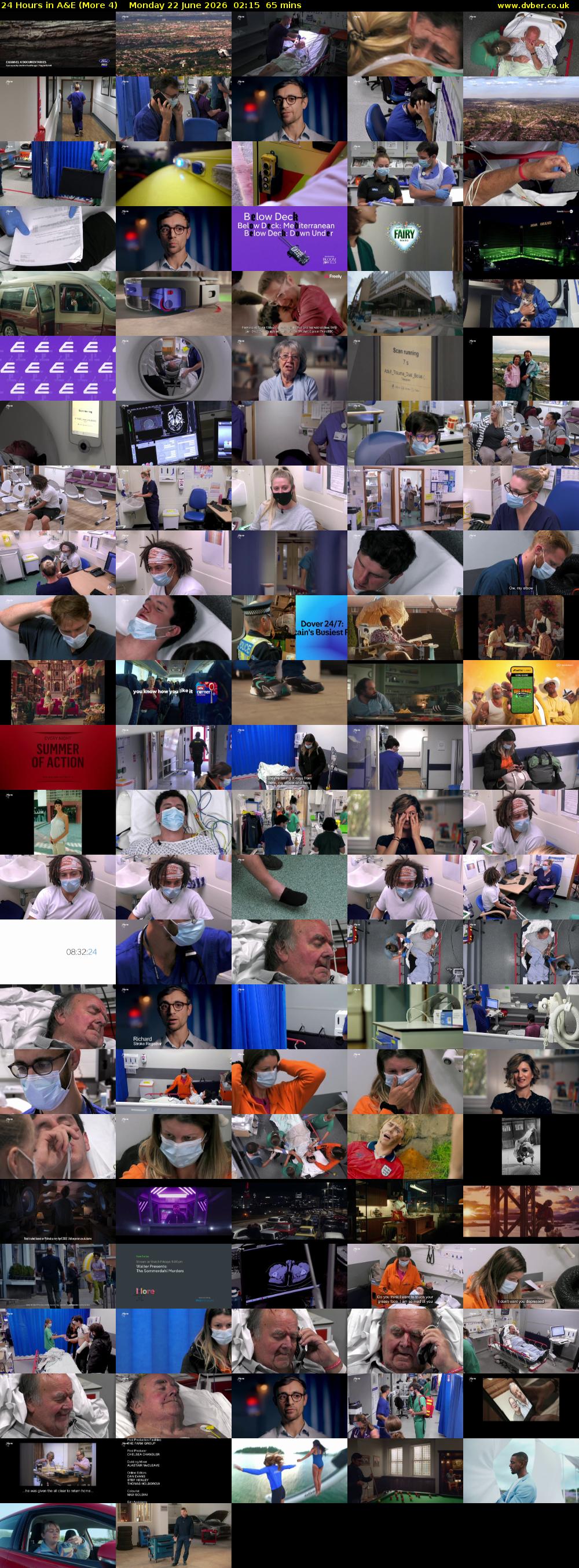 24 Hours in A&E (More 4) Monday 22 June 2026 02:15 - 03:20