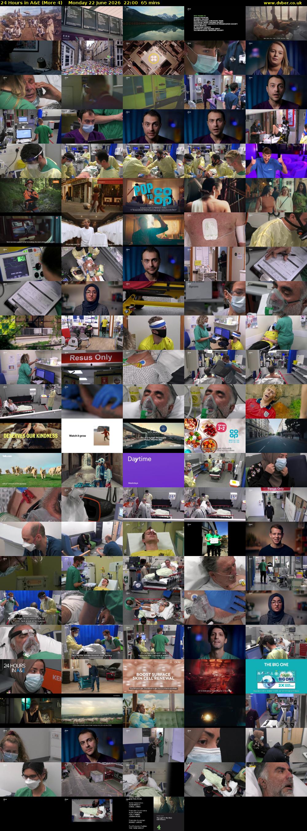 24 Hours in A&E (More 4) Monday 22 June 2026 22:00 - 23:05