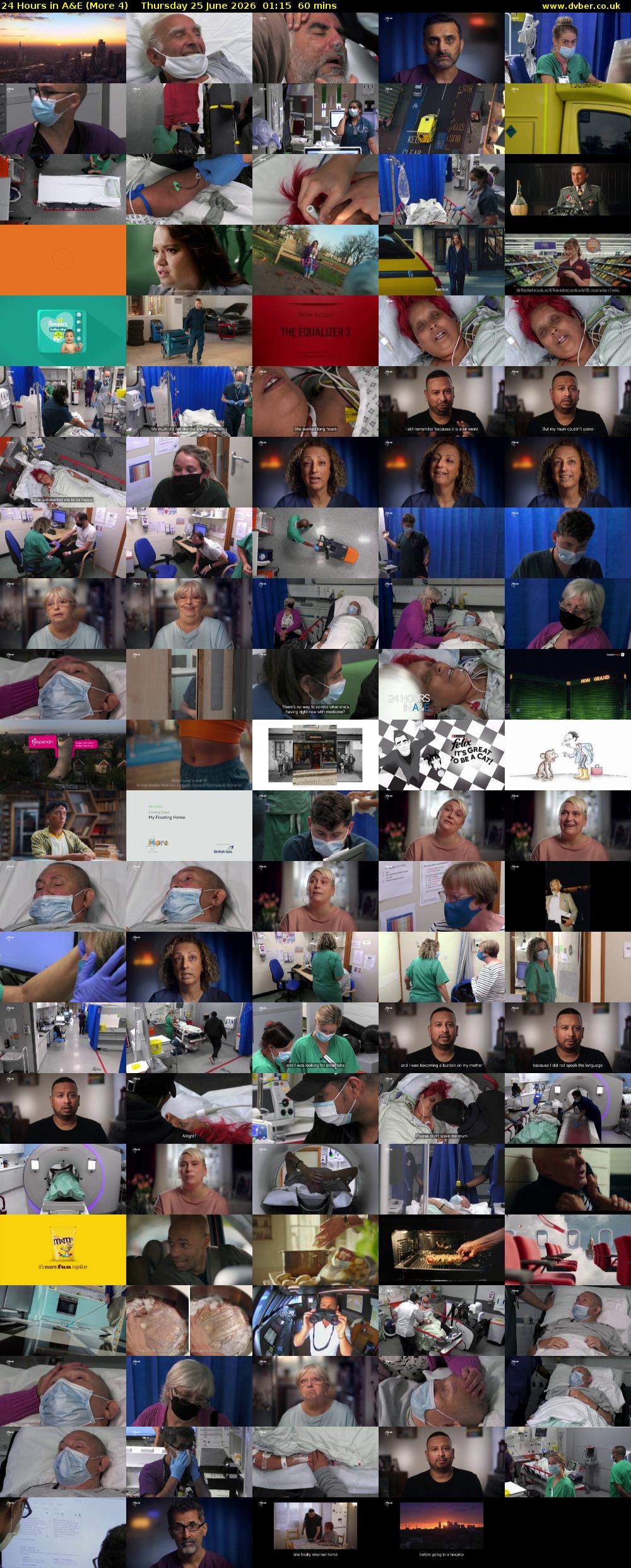 24 Hours in A&E (More 4) Thursday 25 June 2026 01:15 - 02:15