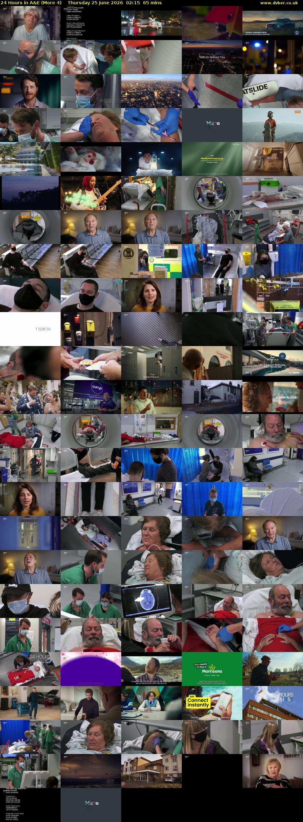 24 Hours in A&E (More 4) Thursday 25 June 2026 02:15 - 03:20