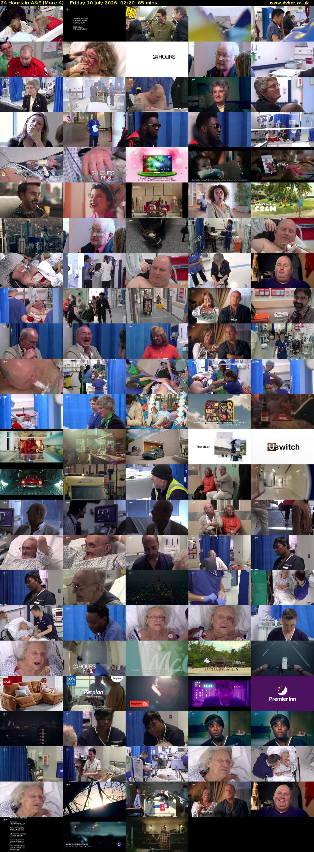 24 Hours in A&E (More 4) Friday 10 July 2026 02:20 - 03:25