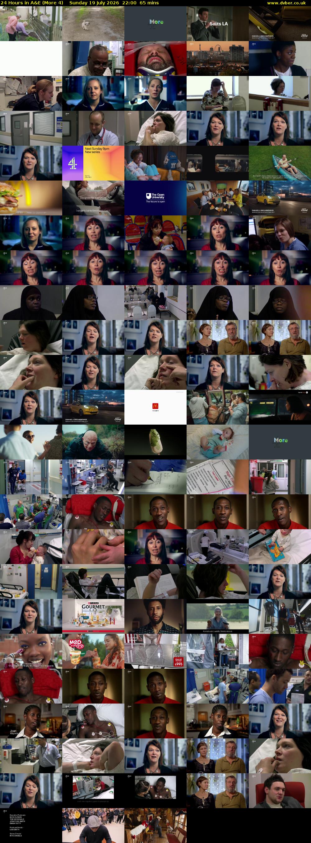 24 Hours in A&E (More 4) Sunday 19 July 2026 22:00 - 23:05