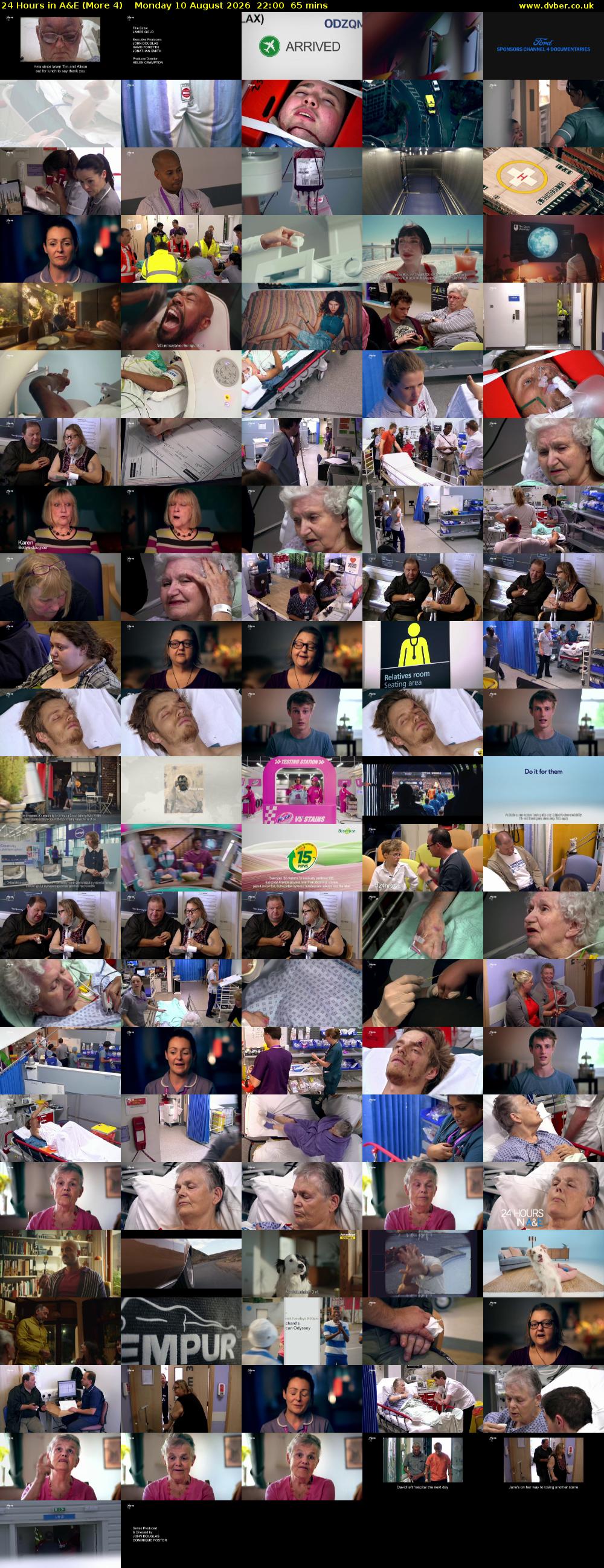 24 Hours in A&E (More 4) Monday 10 August 2026 22:00 - 23:05