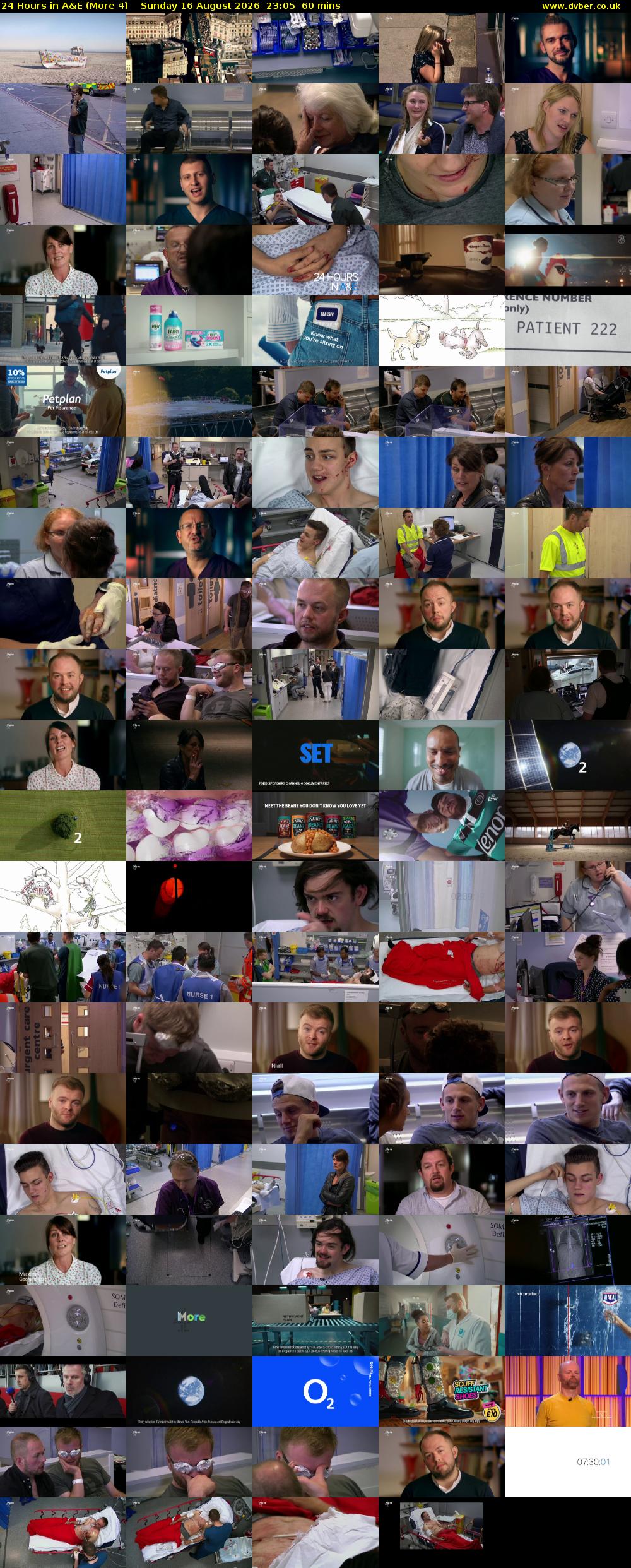 24 Hours in A&E (More 4) Sunday 16 August 2026 23:05 - 00:05