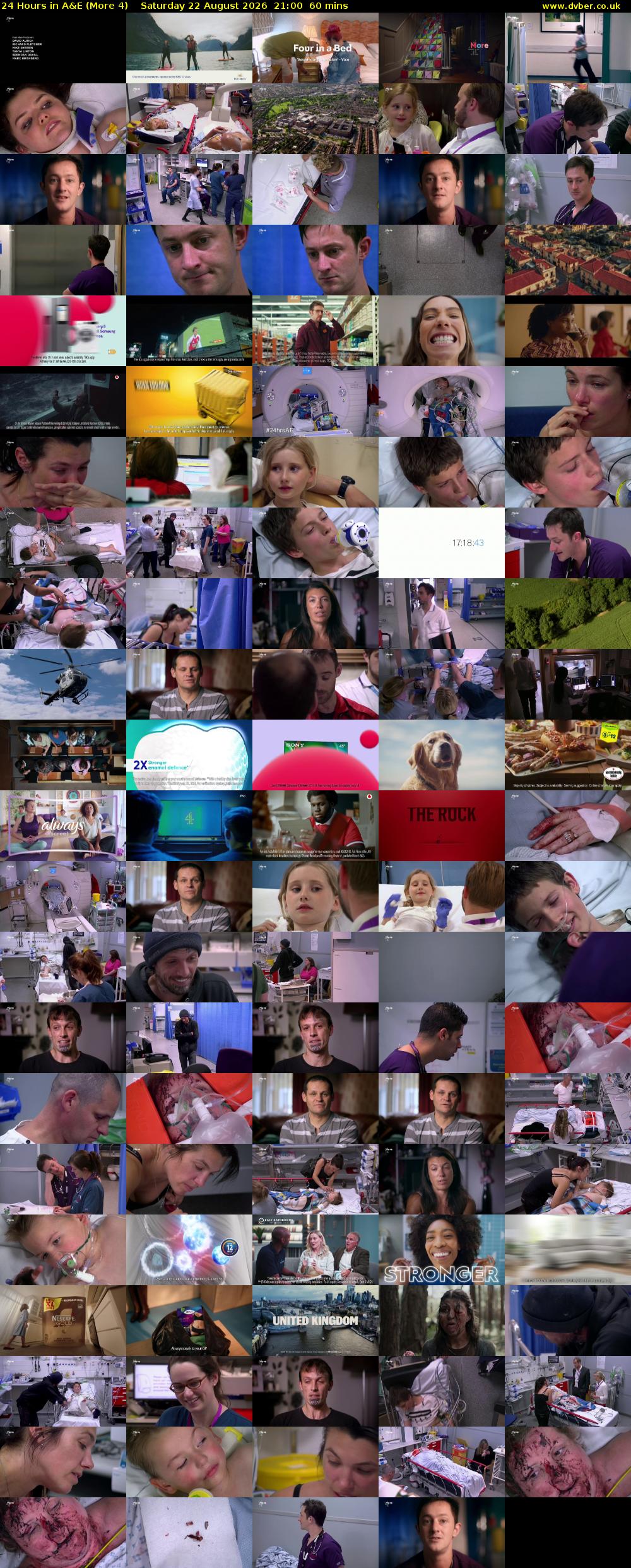 24 Hours in A&E (More 4) Saturday 22 August 2026 21:00 - 22:00