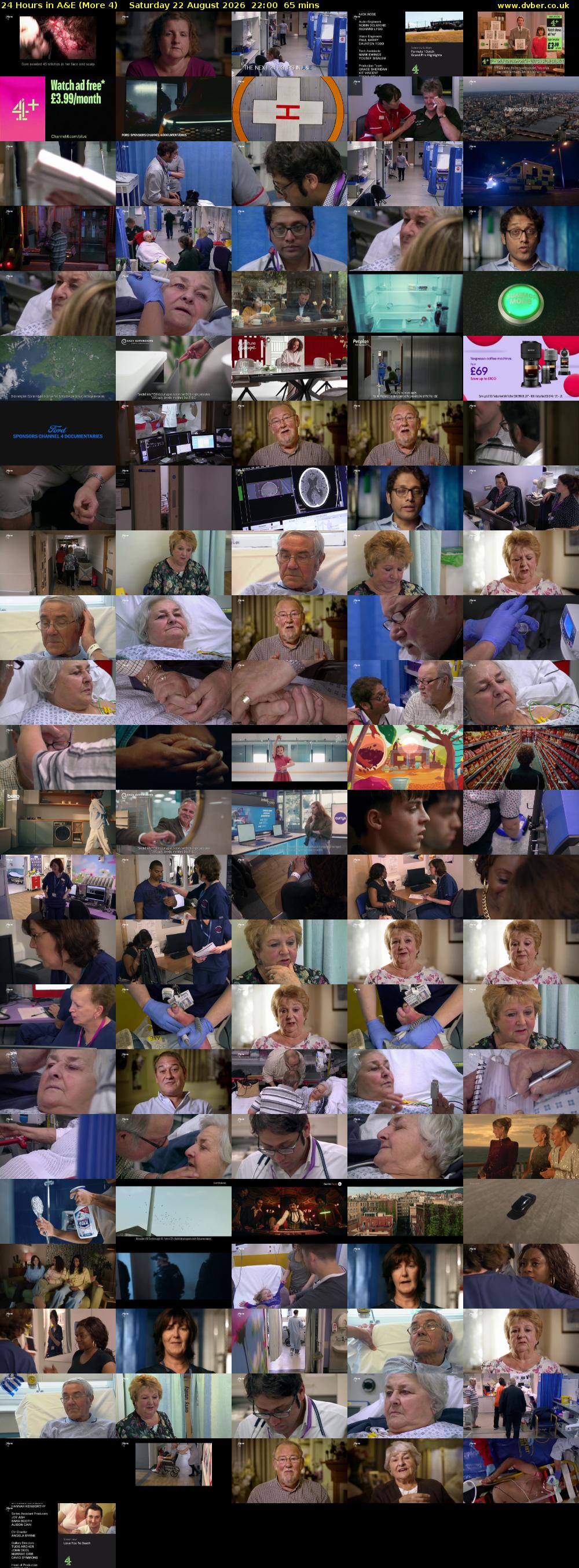 24 Hours in A&E (More 4) Saturday 22 August 2026 22:00 - 23:05