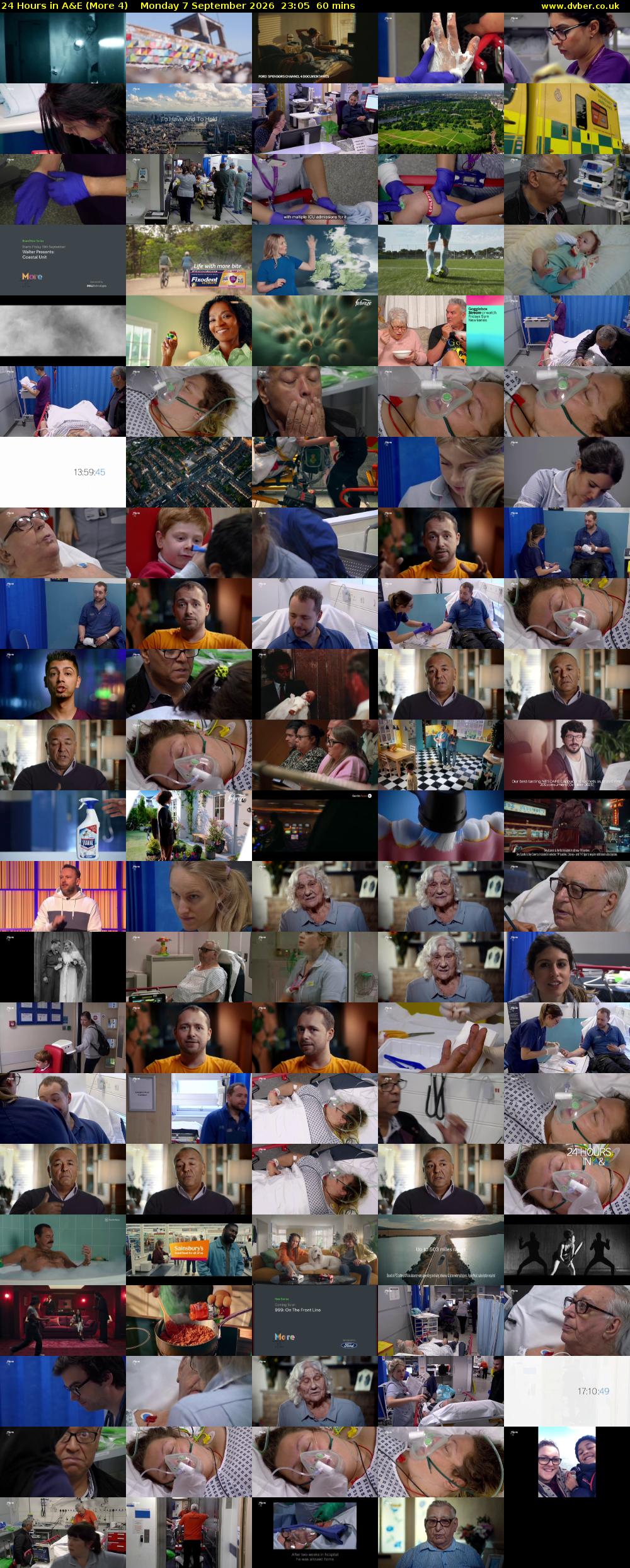 24 Hours in A&E (More 4) Monday 7 September 2026 23:05 - 00:05