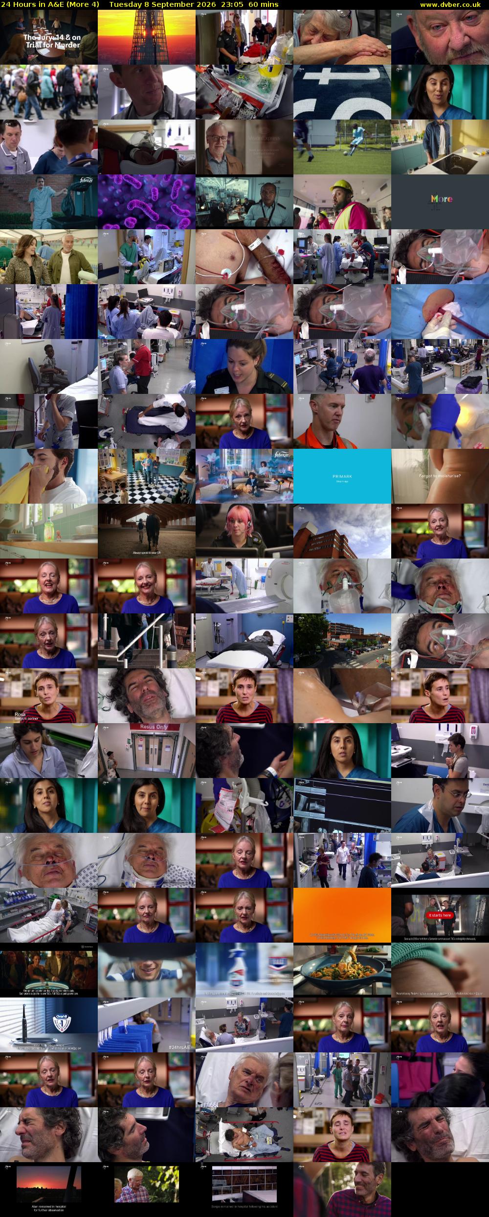 24 Hours in A&E (More 4) Tuesday 8 September 2026 23:05 - 00:05