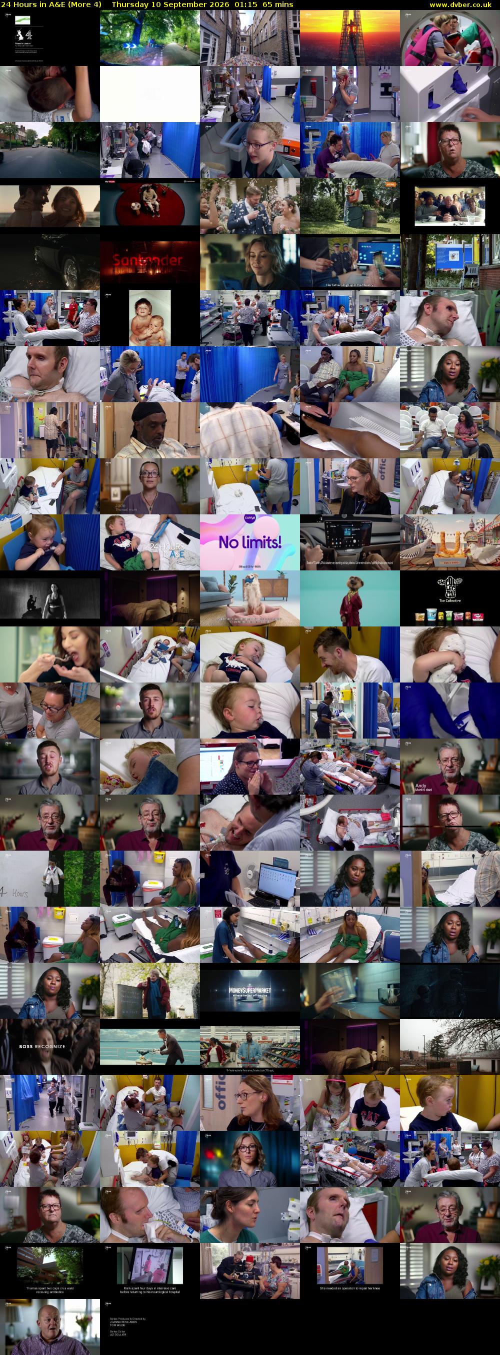 24 Hours in A&E (More 4) Thursday 10 September 2026 01:15 - 02:20