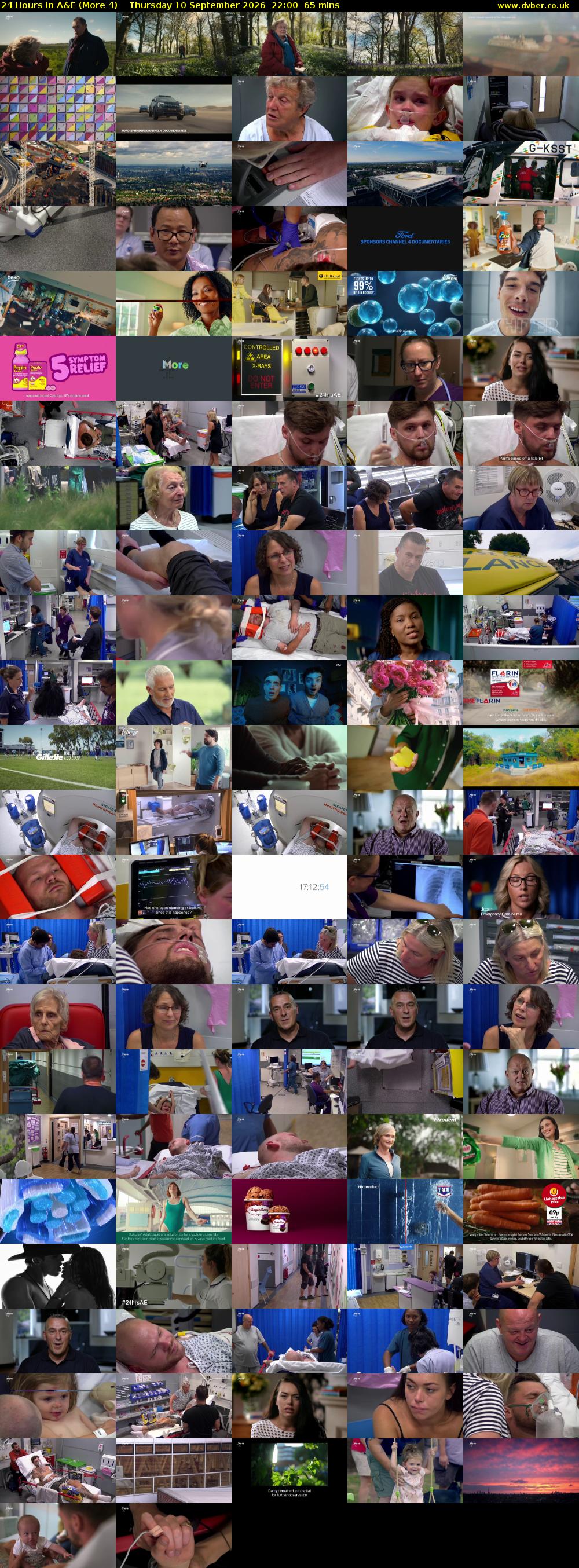 24 Hours in A&E (More 4) Thursday 10 September 2026 22:00 - 23:05