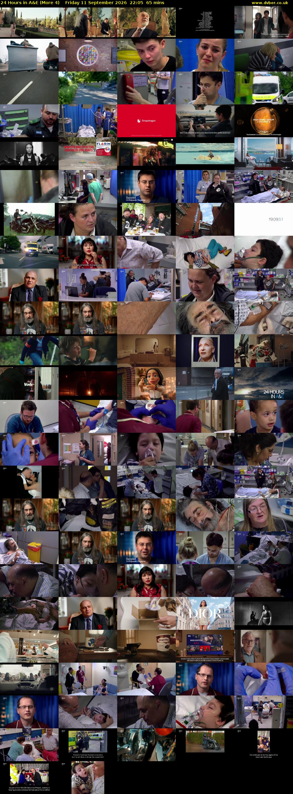 24 Hours in A&E (More 4) Friday 11 September 2026 22:05 - 23:10