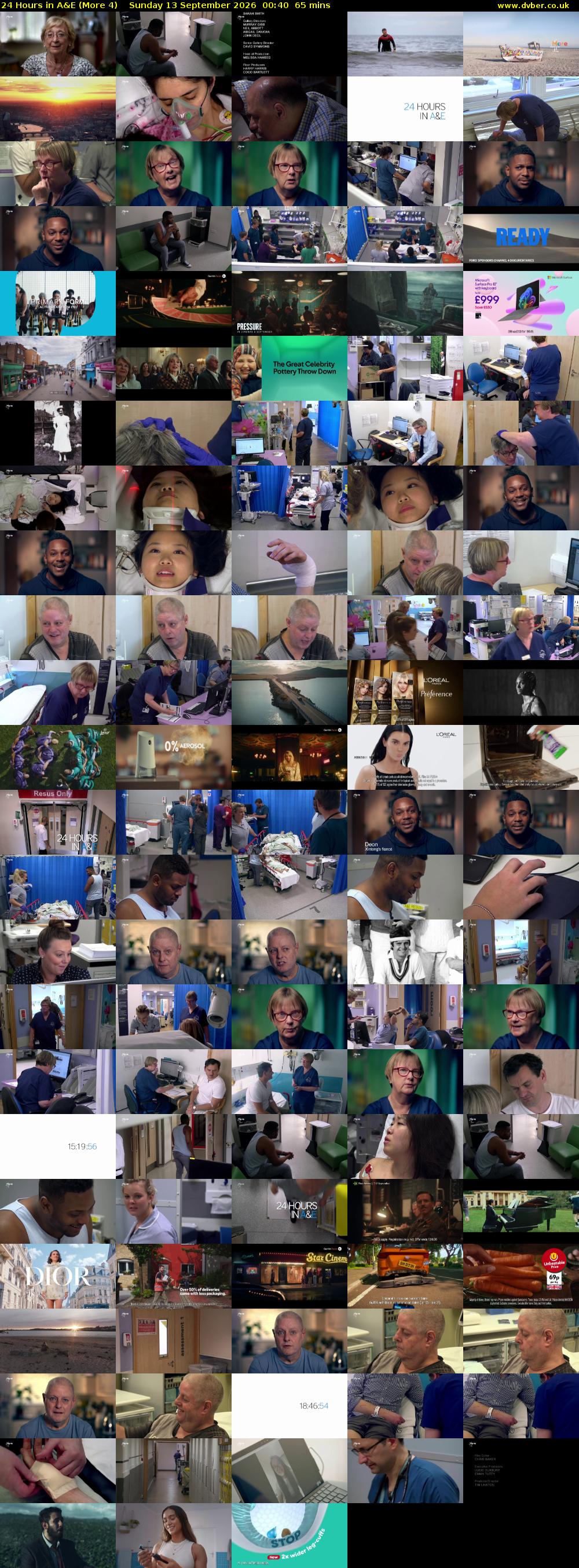24 Hours in A&E (More 4) Sunday 13 September 2026 00:40 - 01:45
