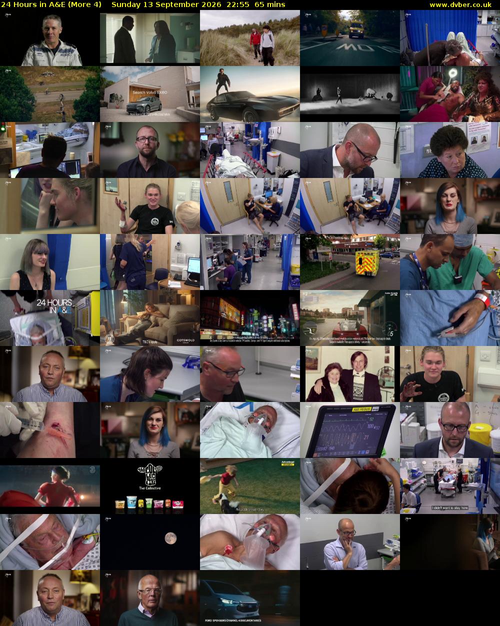 24 Hours in A&E (More 4) Sunday 13 September 2026 22:55 - 00:00