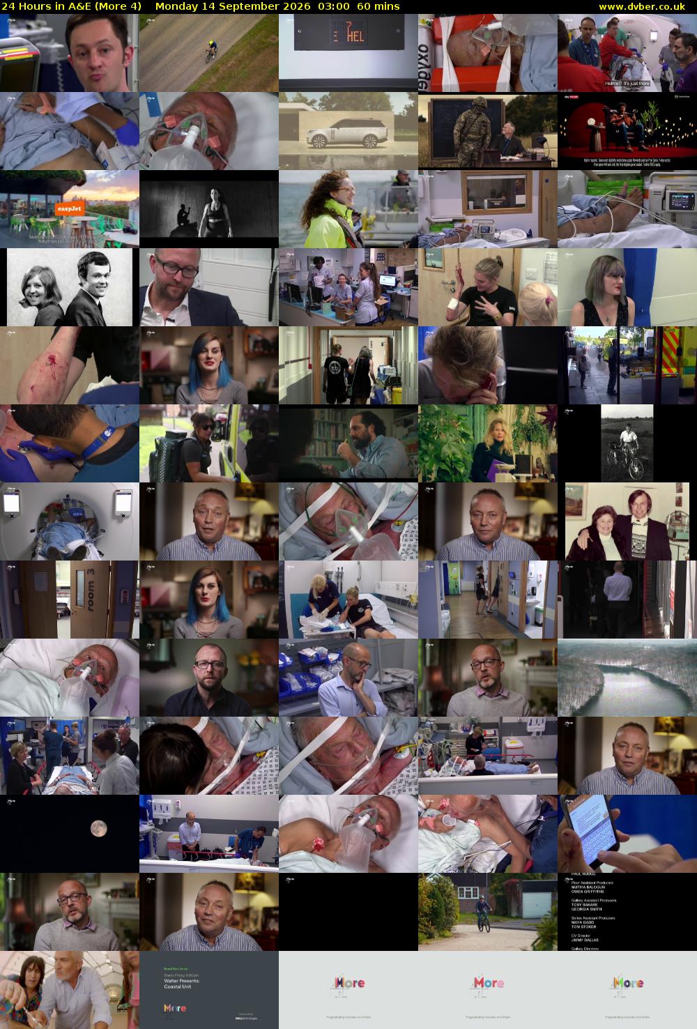 24 Hours in A&E (More 4) Monday 14 September 2026 03:00 - 04:00