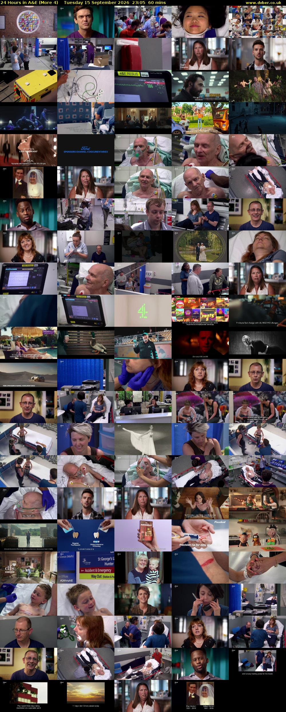 24 Hours in A&E (More 4) Tuesday 15 September 2026 23:05 - 00:05