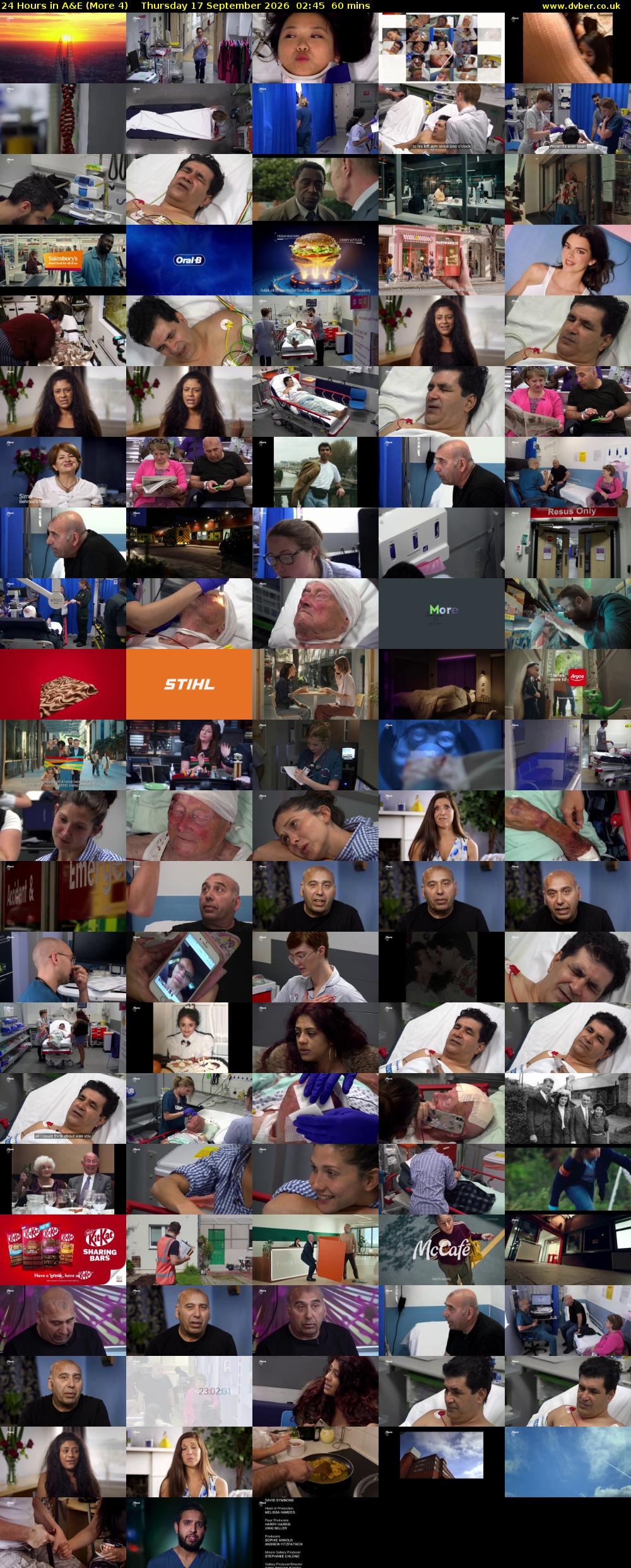 24 Hours in A&E (More 4) Thursday 17 September 2026 02:45 - 03:45
