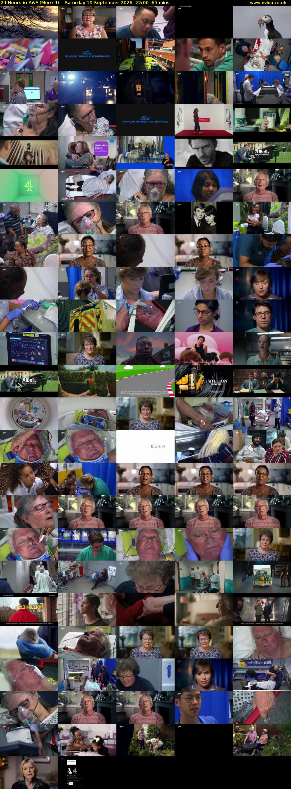 24 Hours in A&E (More 4) Saturday 19 September 2026 22:00 - 23:05