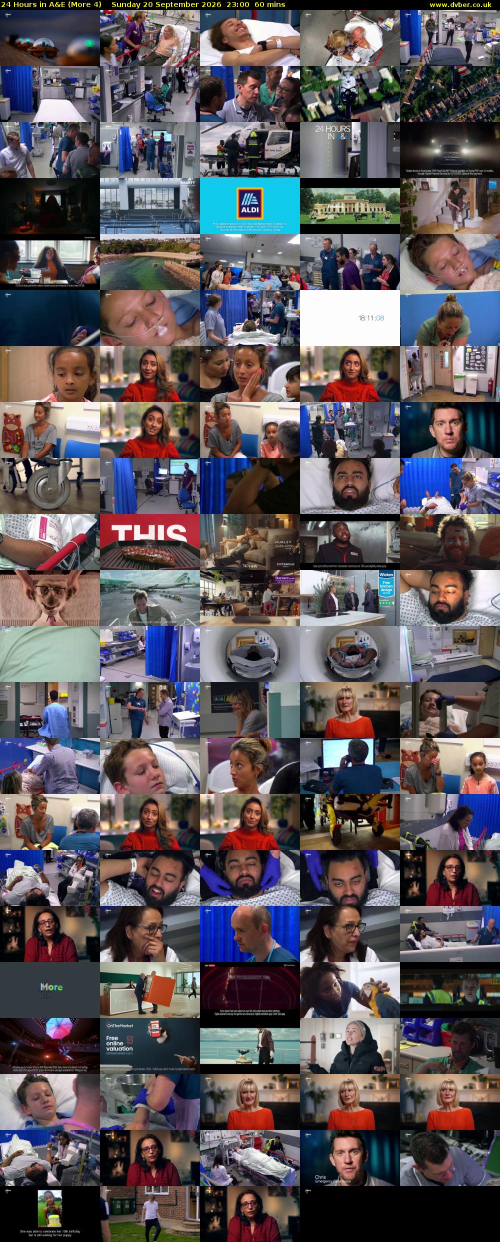 24 Hours in A&E (More 4) Sunday 20 September 2026 23:00 - 00:00