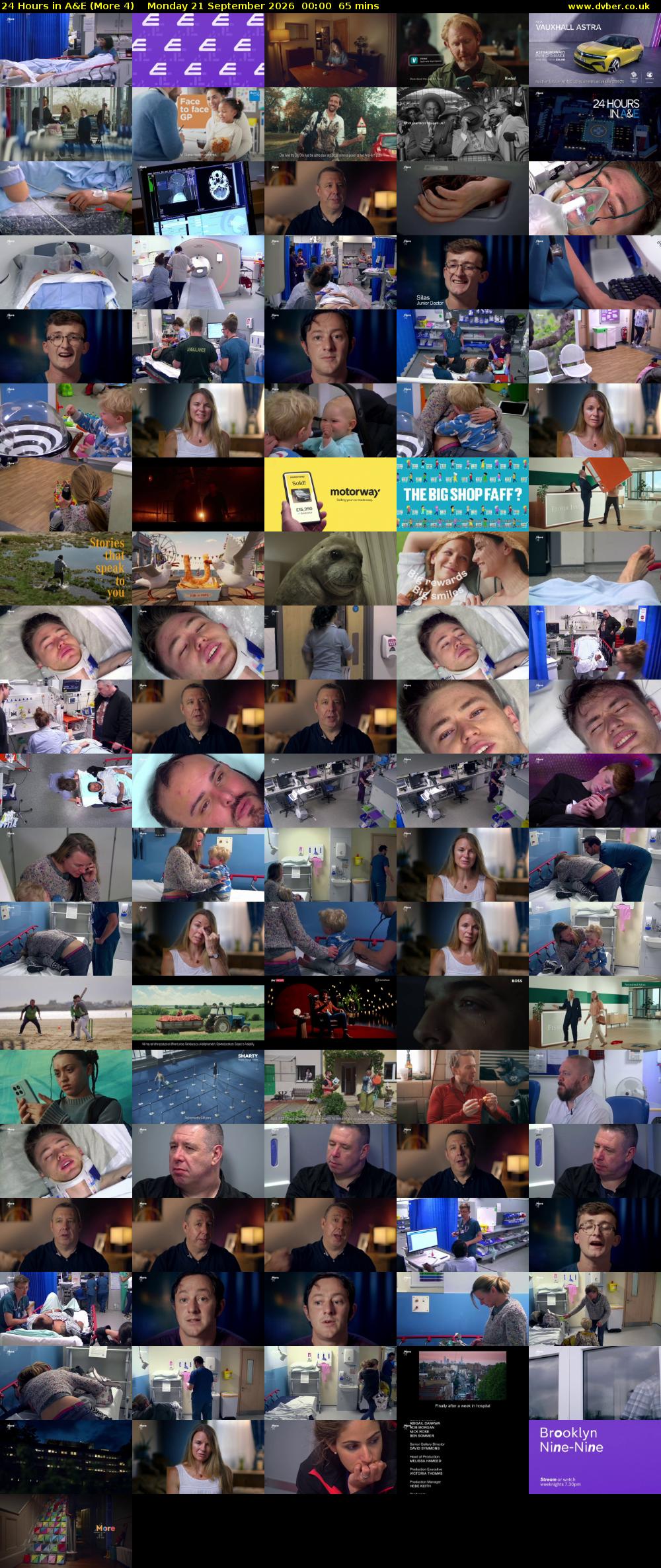 24 Hours in A&E (More 4) Monday 21 September 2026 00:00 - 01:05