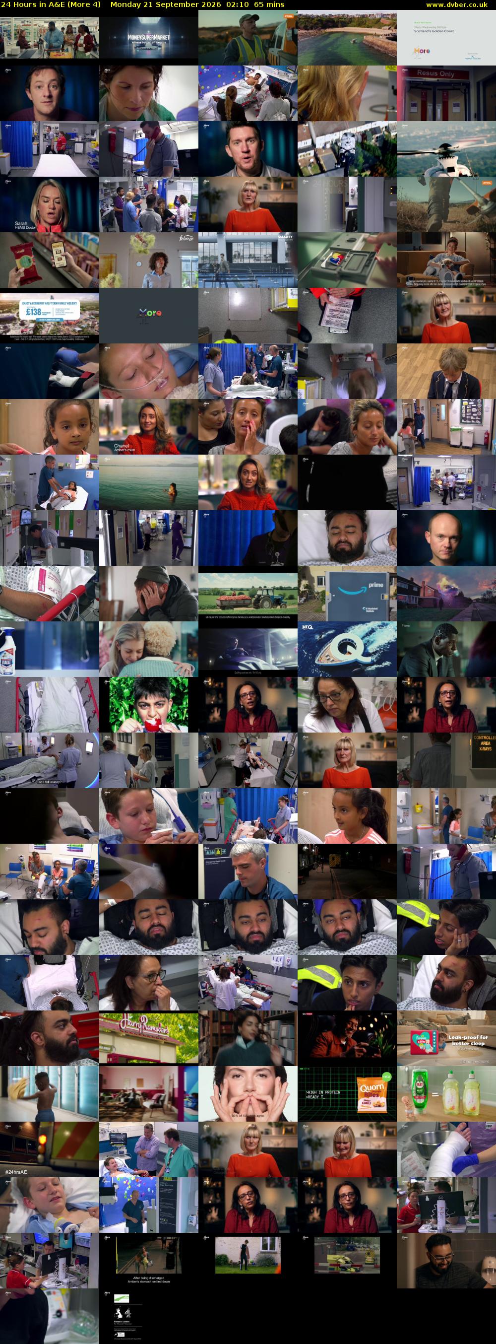24 Hours in A&E (More 4) Monday 21 September 2026 02:10 - 03:15