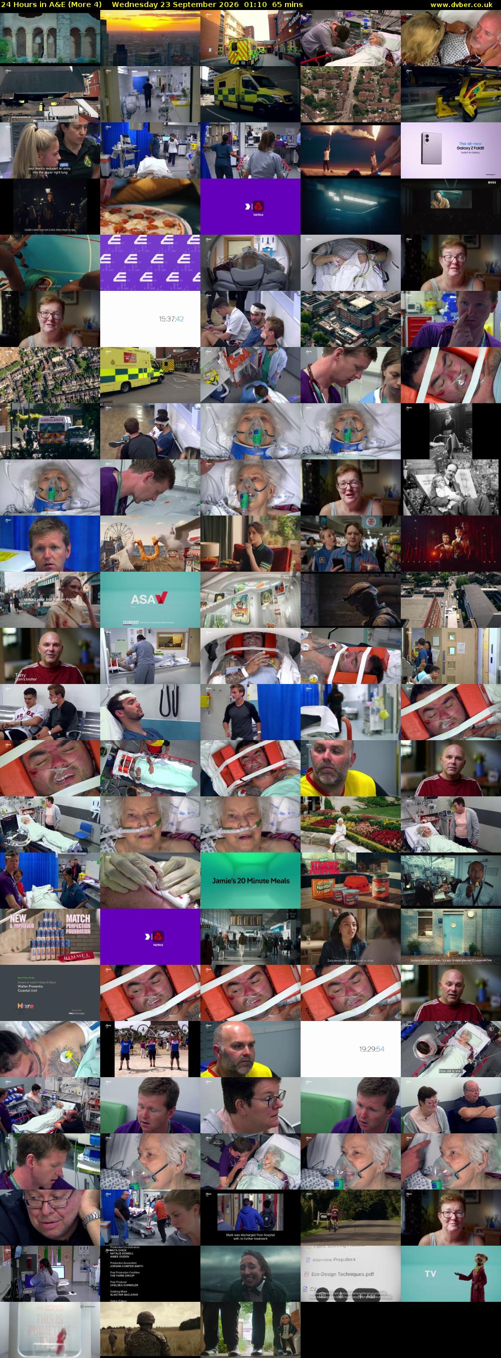 24 Hours in A&E (More 4) Wednesday 23 September 2026 01:10 - 02:15
