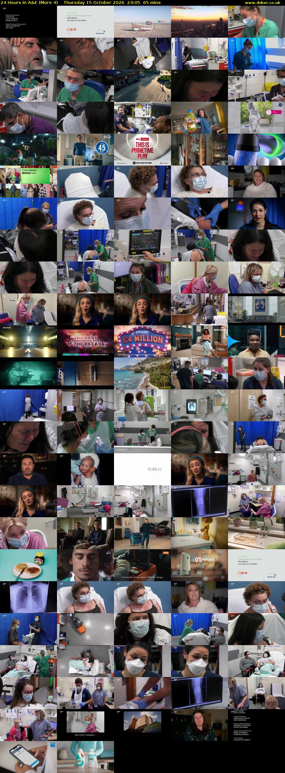 24 Hours in A&E (More 4) Thursday 15 October 2026 23:05 - 00:10