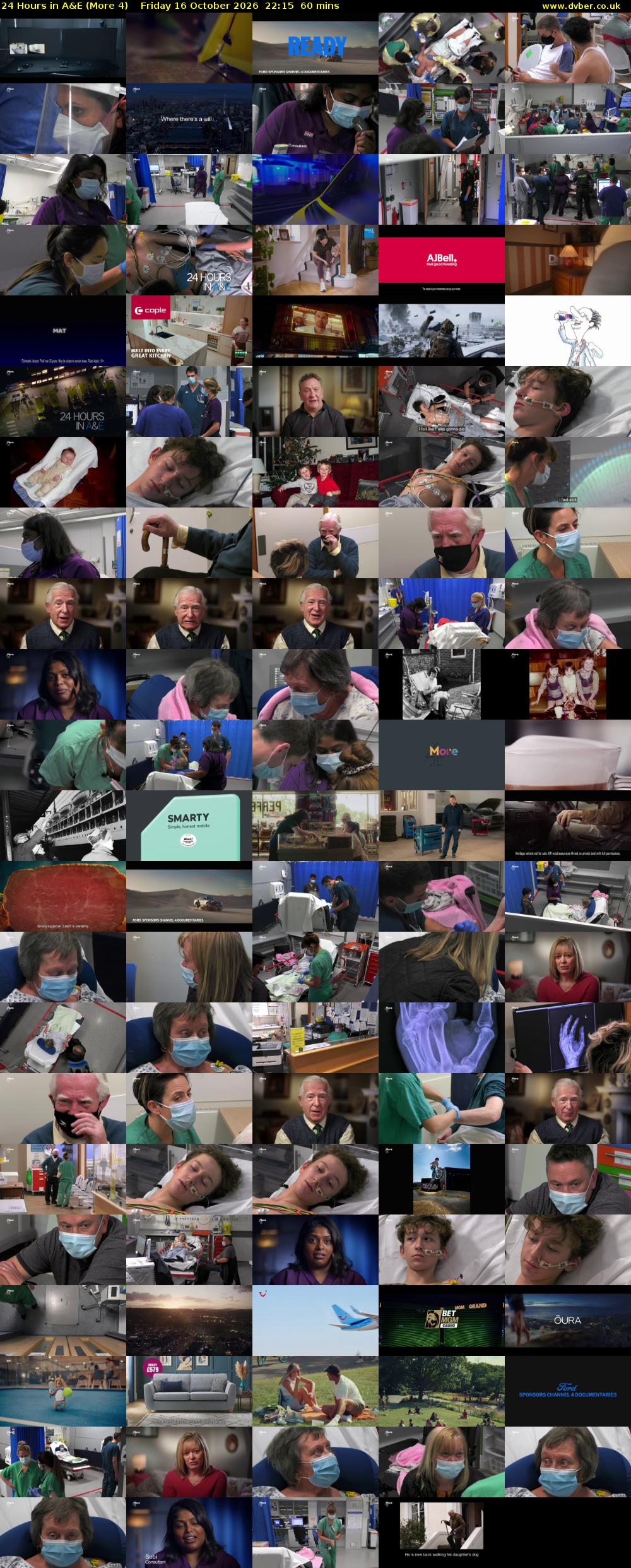 24 Hours in A&E (More 4) Friday 16 October 2026 22:15 - 23:15