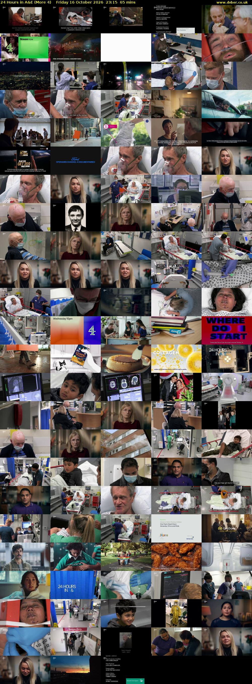 24 Hours in A&E (More 4) Friday 16 October 2026 23:15 - 00:20